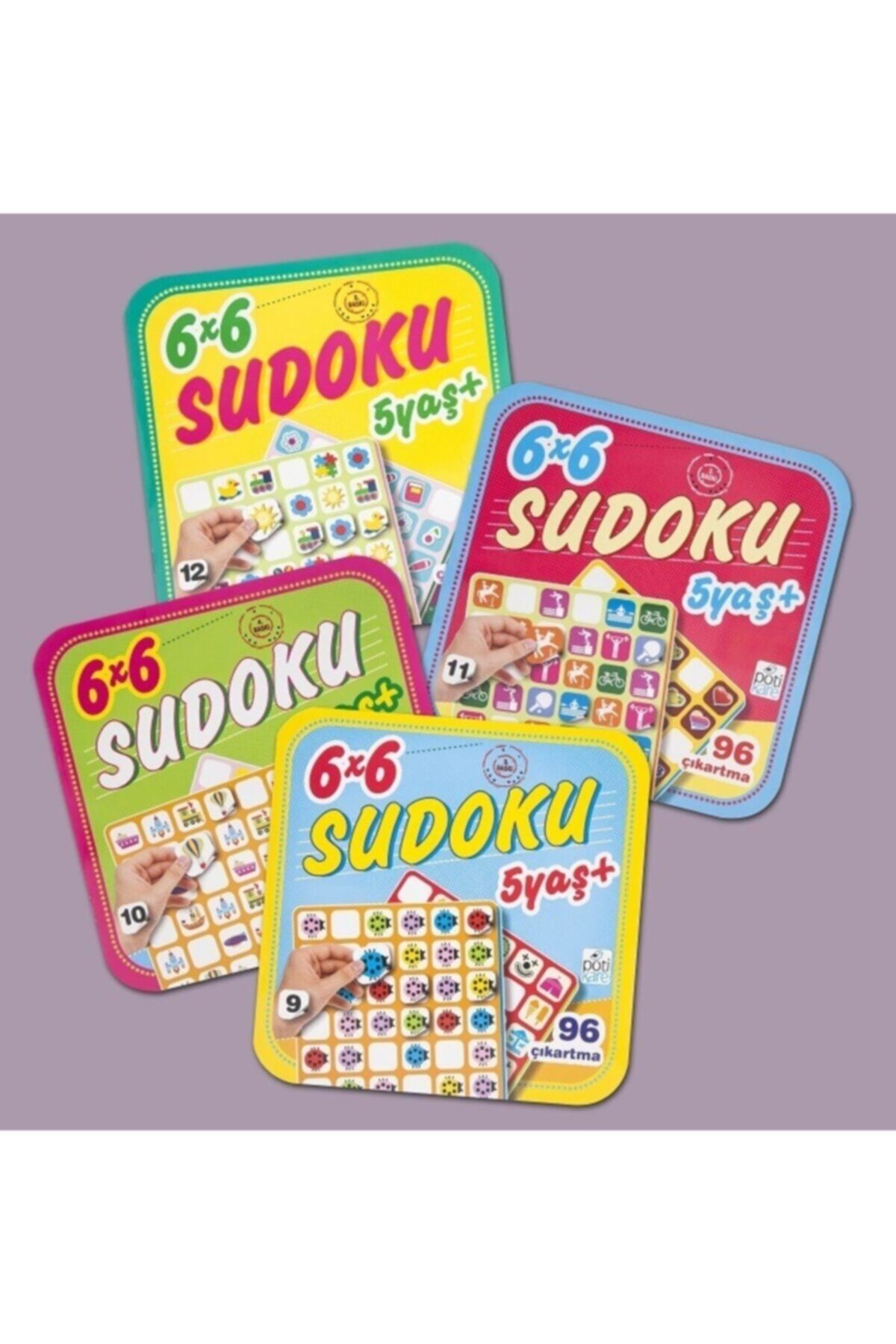 Pötikare Yayınları 6x6 Sudoku +5 Yaş 4 Kitap Set