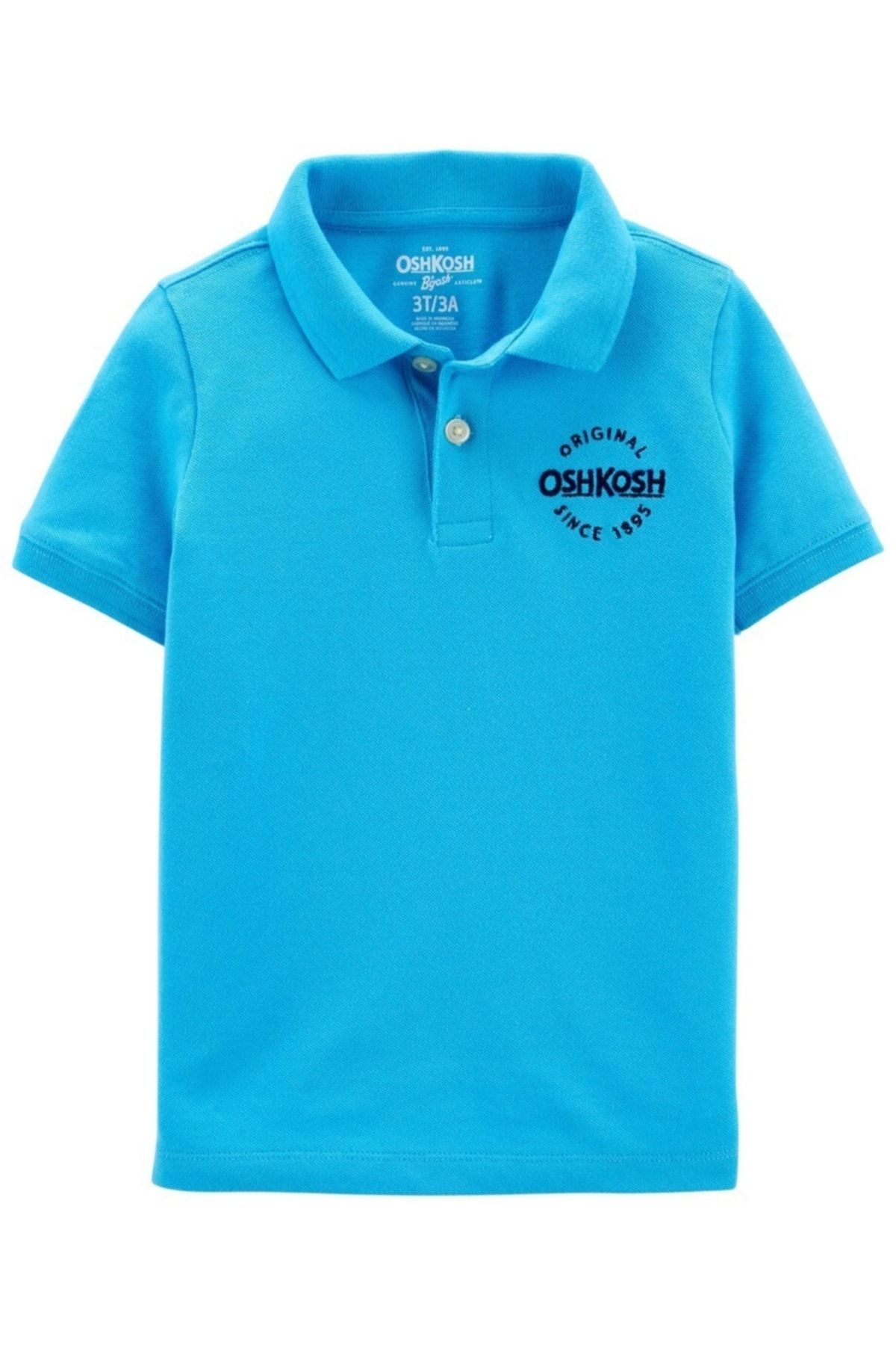 Oshkosh B’gosh Küçük Erkek Çocuk Kısa Kollu Tshirt Polo Yaka Mavi