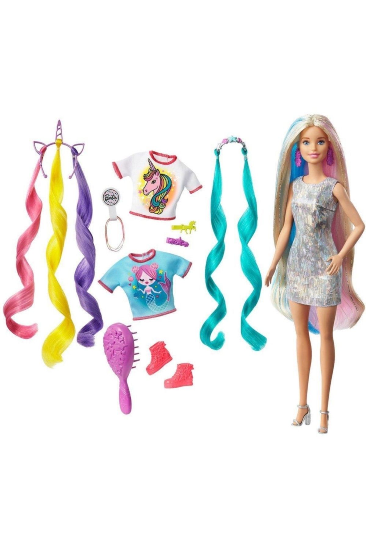 LAUREL DREAM Barbie Sonsuz Saç Eğlencesi Bebek - Ghn04-ghn03
