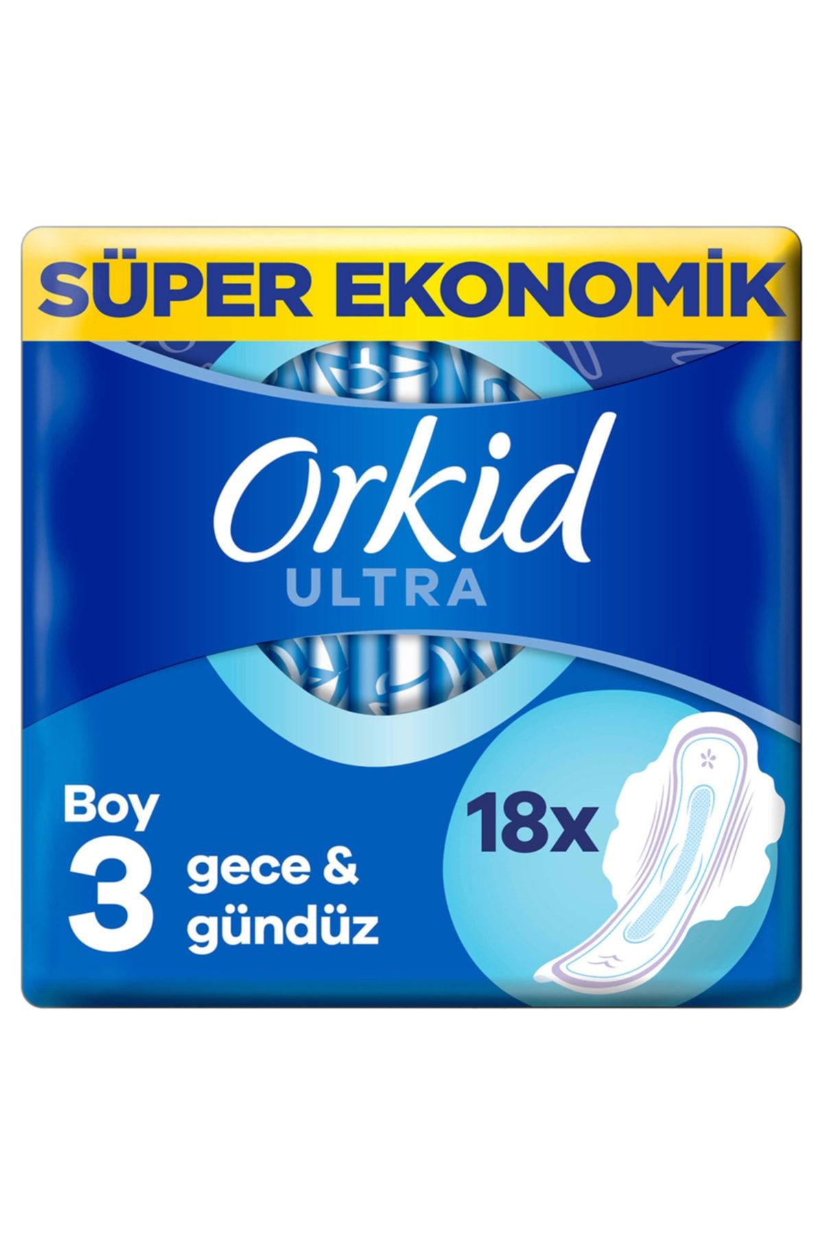 Orkid Ultra Extra Anne Kız Gece Hijyenik Ped 18'li