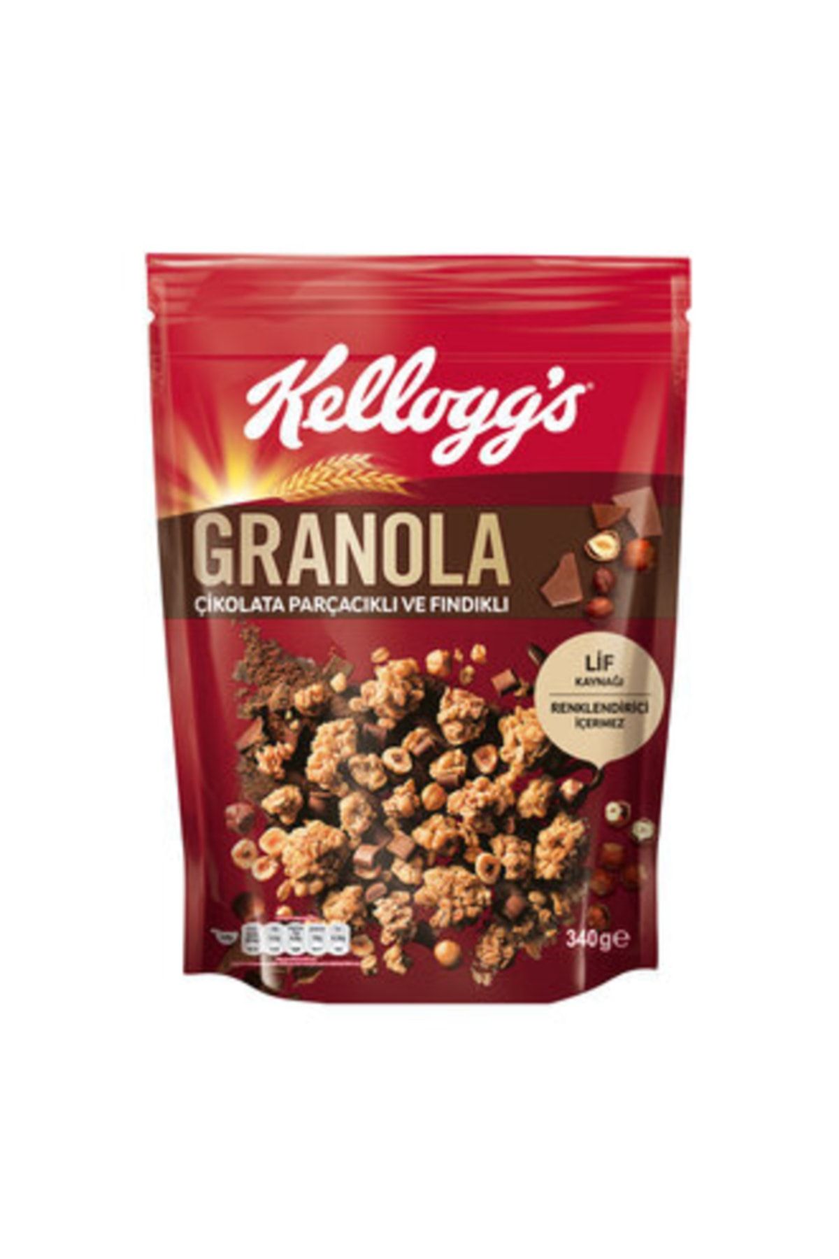 Kellogg's Granola Çikolata Parçacıklı Ve Fındıklı 340 gr