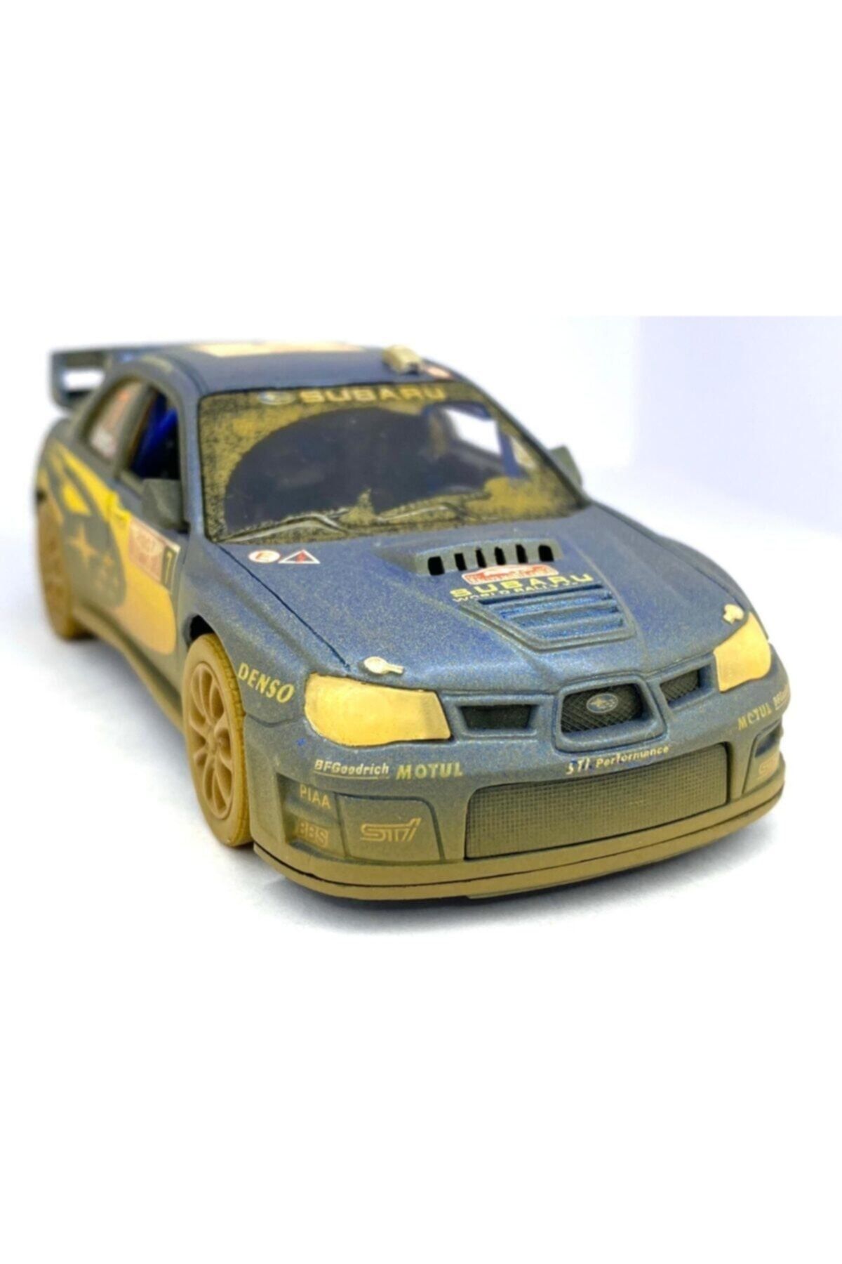 Kinsmart Subaru Impreza Wrc 2007 (çamurlu) - Çek Bırak 5inch. Lisanslı Model Araba, Oyuncak Araba 1:36