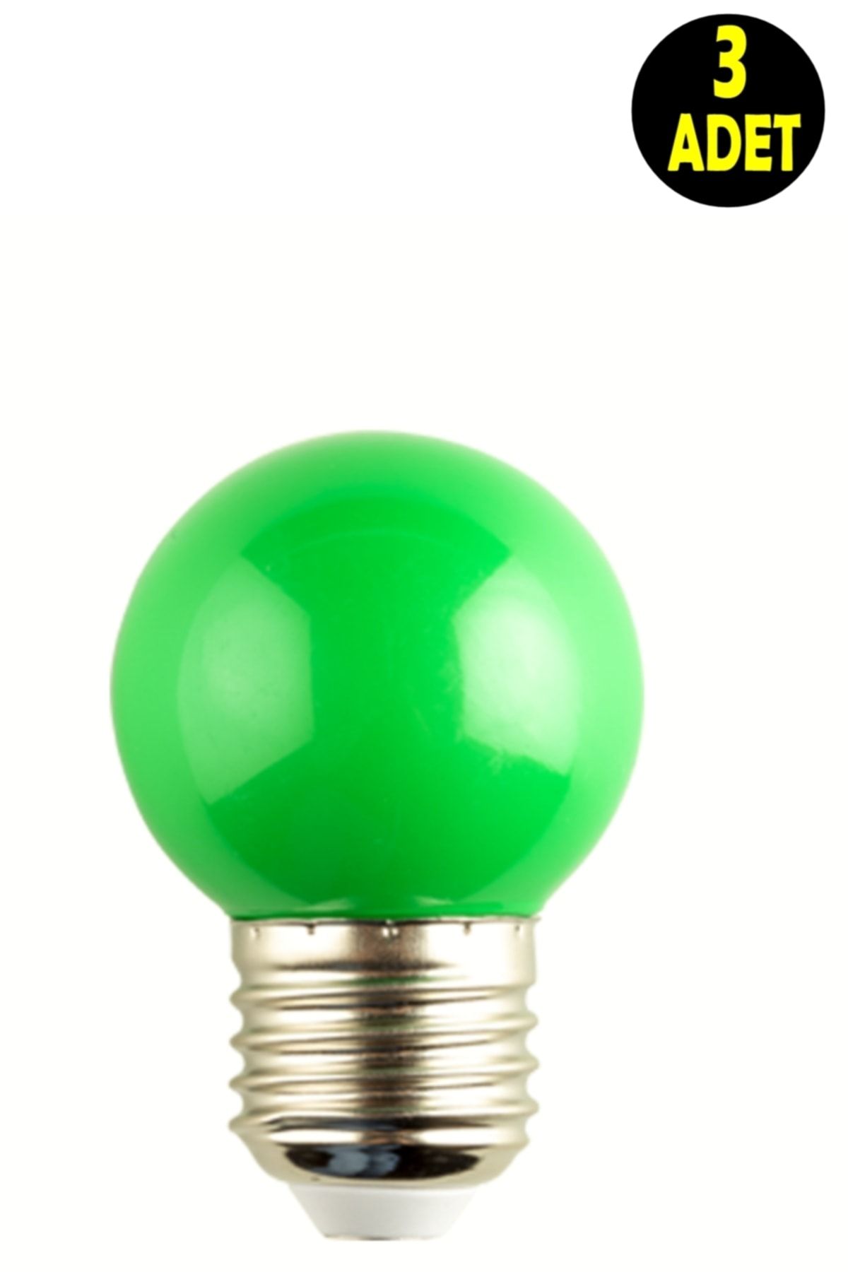 usin 3 Adet Yeşil Işık Enerji Tasarruflu Renkli Led Gece Lambası Ampulu