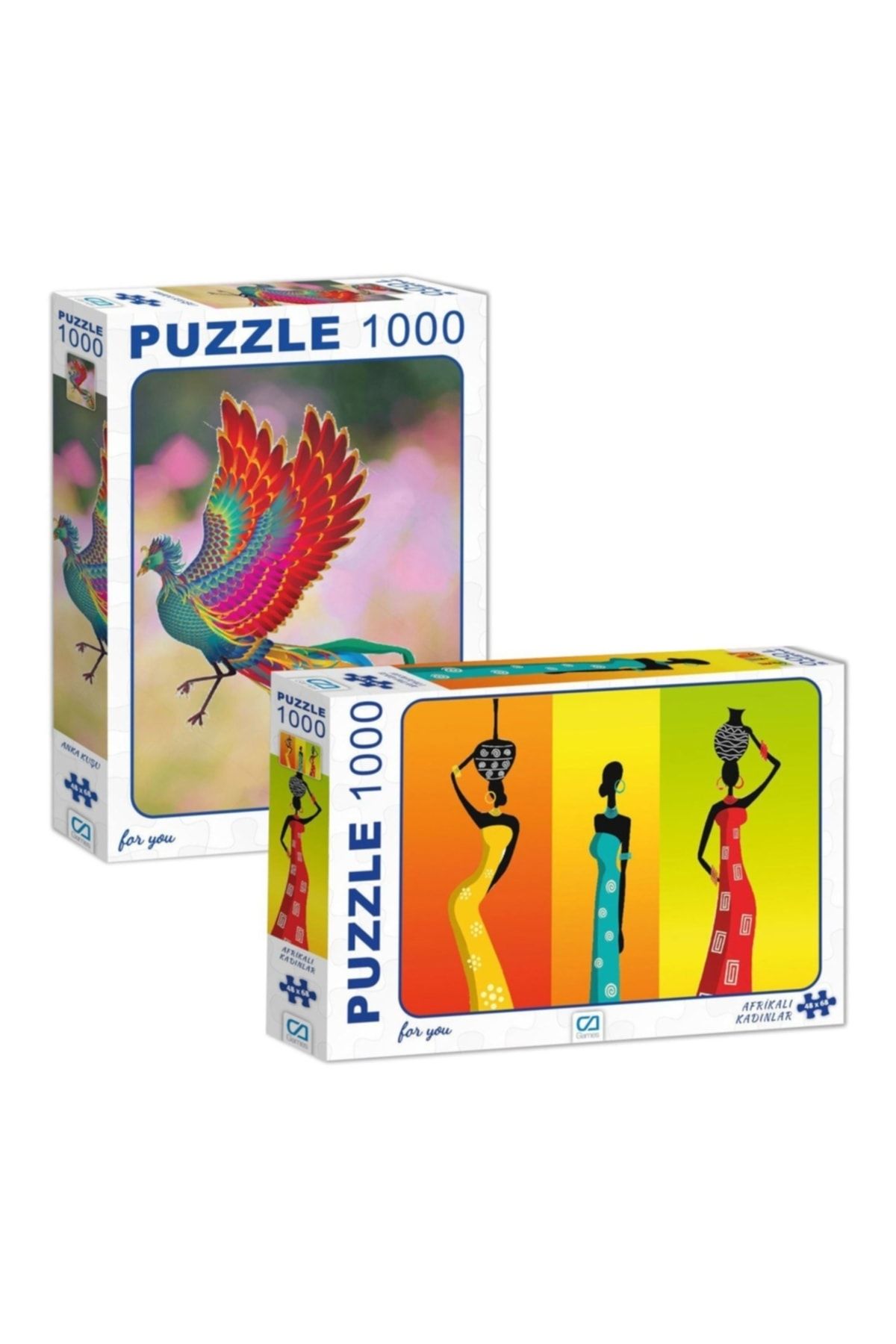 CA Games Anka Kuşu - Afrikalı Kadınlar 1000 Parça Puzzle 2'li Set