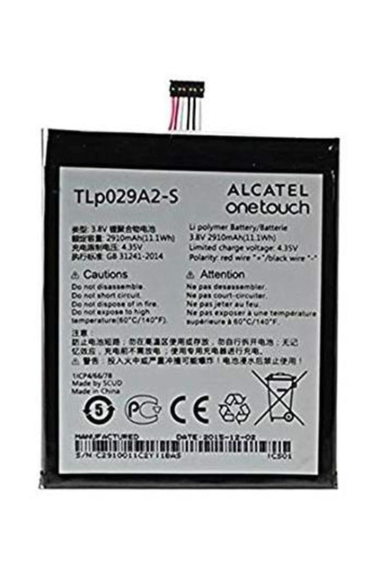 Alcatel One Touch Pop 3 Tlp029aj Batarya Pil A++ Lityum Iyon Pil