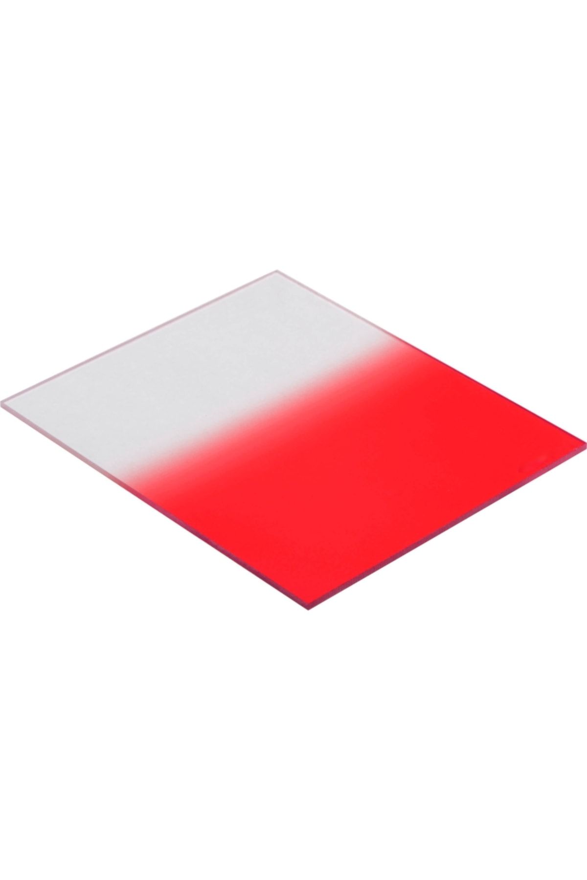 Genel Markalar Kırmızı P Tipi Square Kare Kademeli Degrade Graduated Red Kırmızı Filtre Lensler ve Filtreler