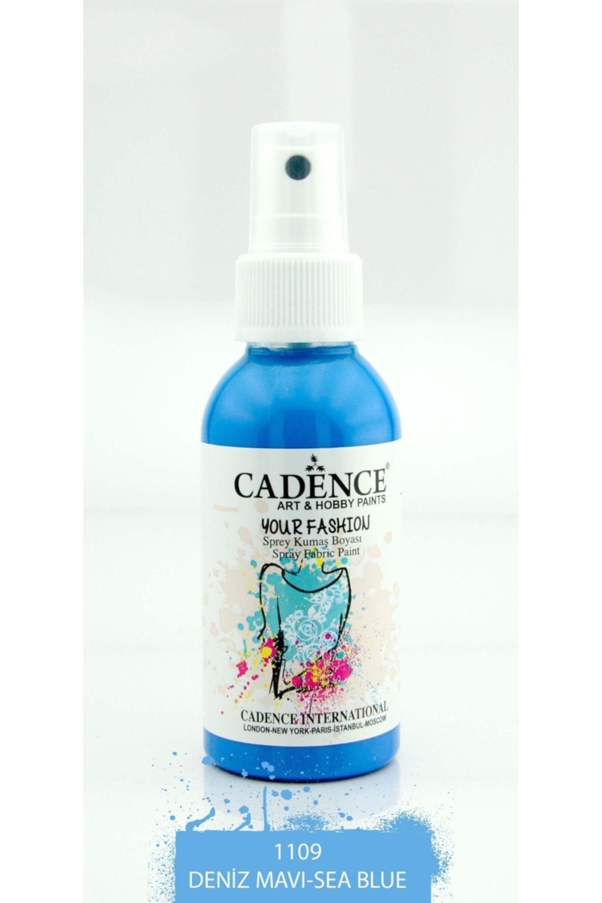 Cadence 1109 Deniz Mavi Sprey Kumaş Boyası