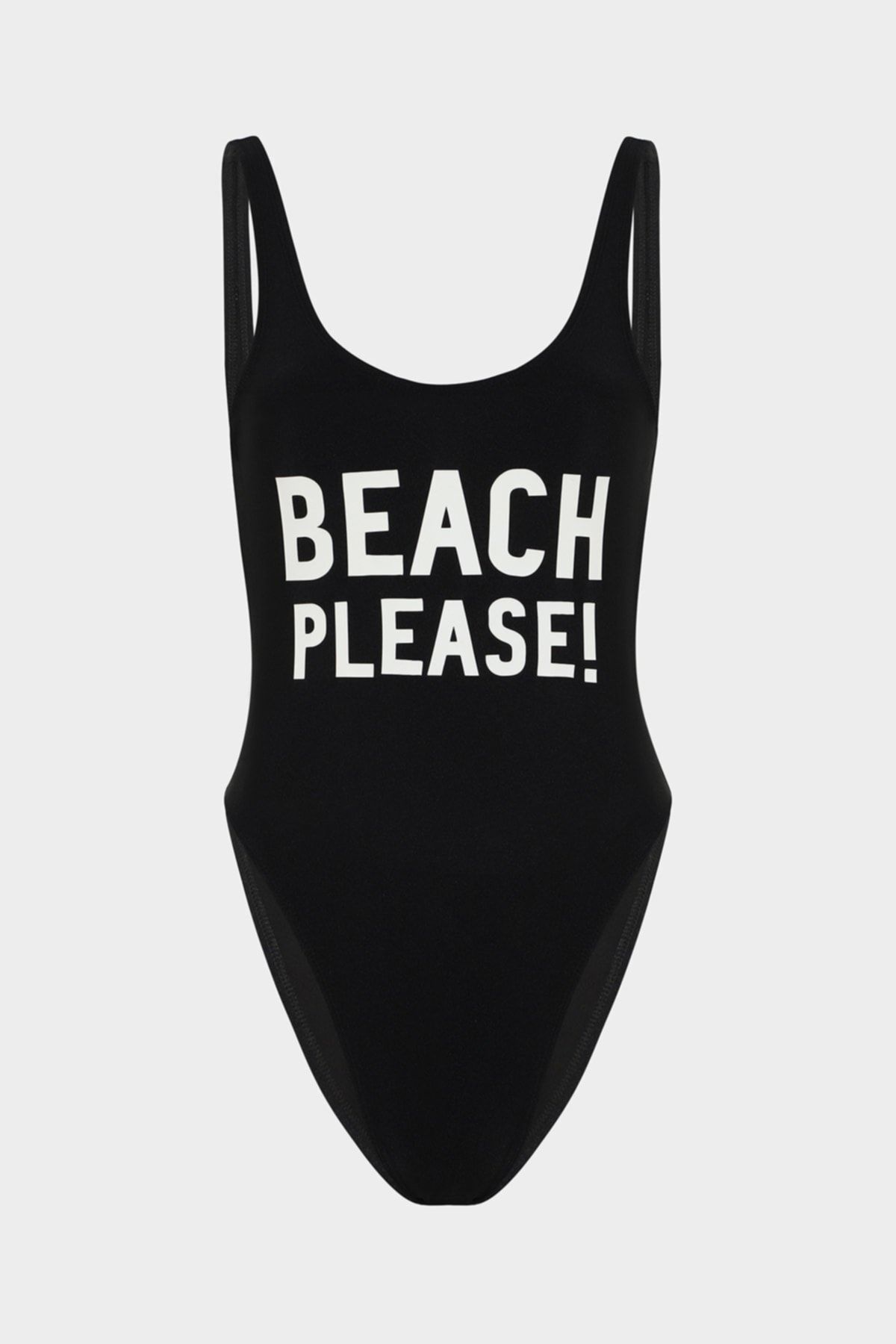 Açelya Okcu Beach Please ! Sloganlı Push Up Mayo