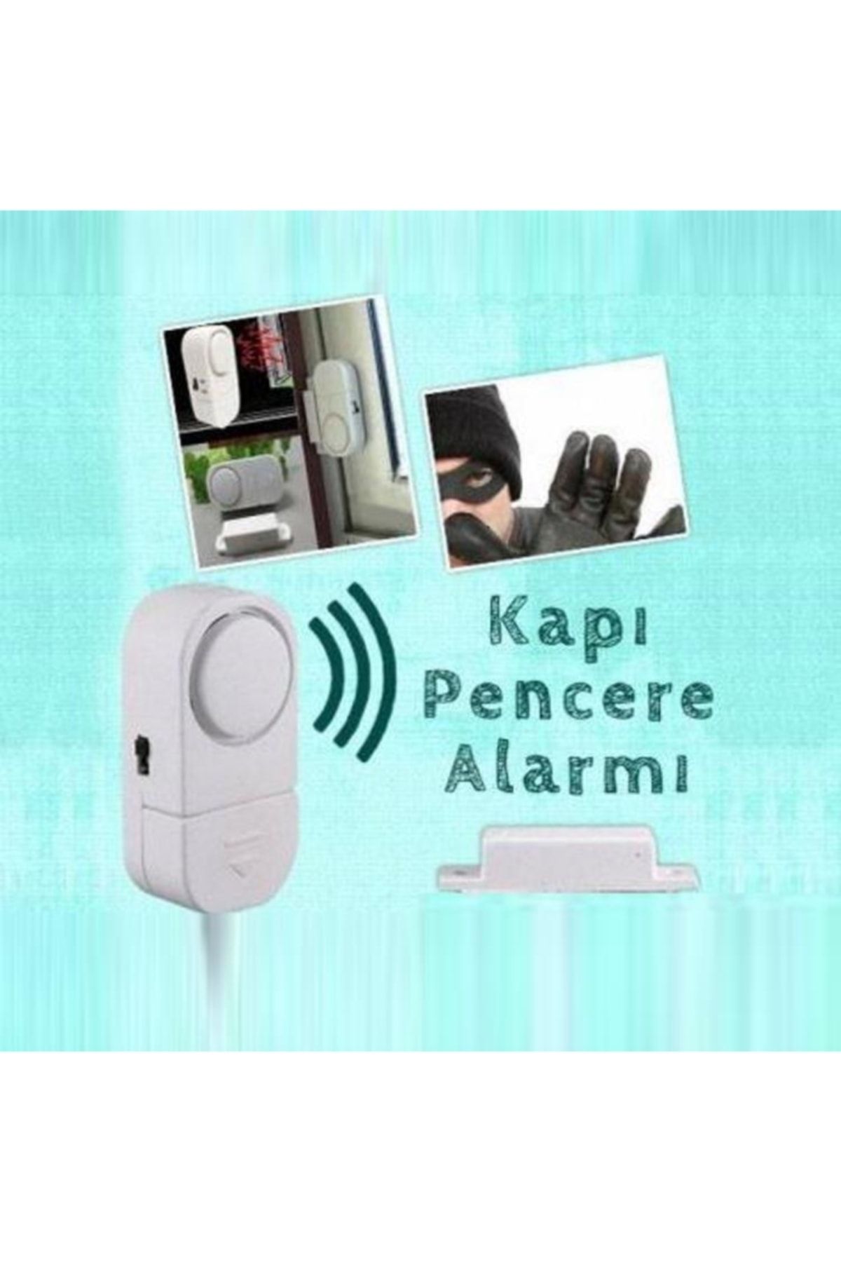 FırsatVar Ev Ofis Işyeri Hırsız Alarmı Yüksek Sesli Kolay Montajlı Hırsızlığa Karşı 90 Db Kapı Pencere Alarmı