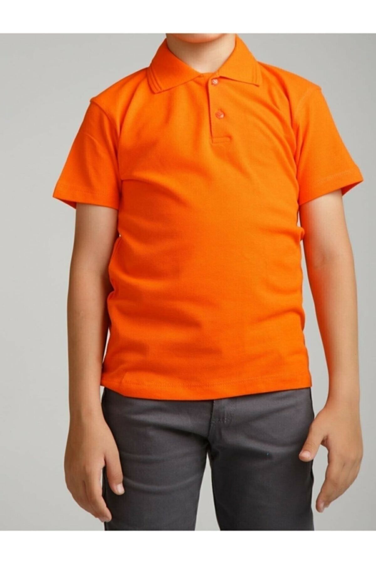 Genel Markalar Erkek Çocuk Polo Yaka Kısa Kol Okul T-shirt