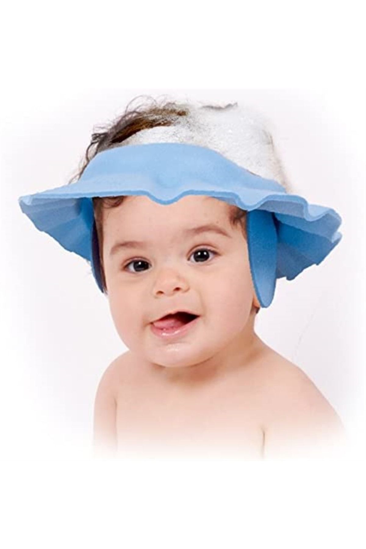 Carneil Göze Su Kaçırmayan Ayarlanabilir Bebek Banyo Şapkası