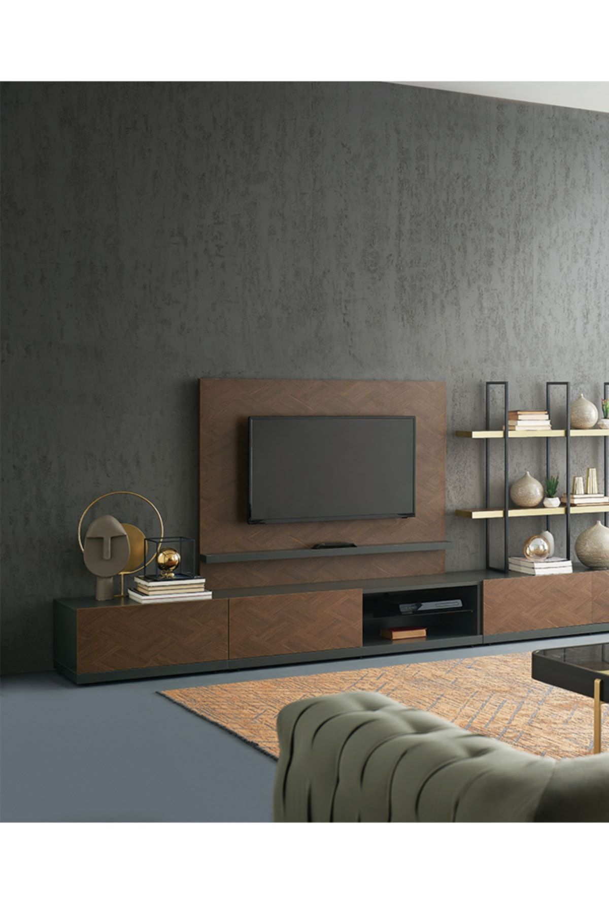 Enza Home Dorian Tv Sehpası Iki Çekmeceli Modül
