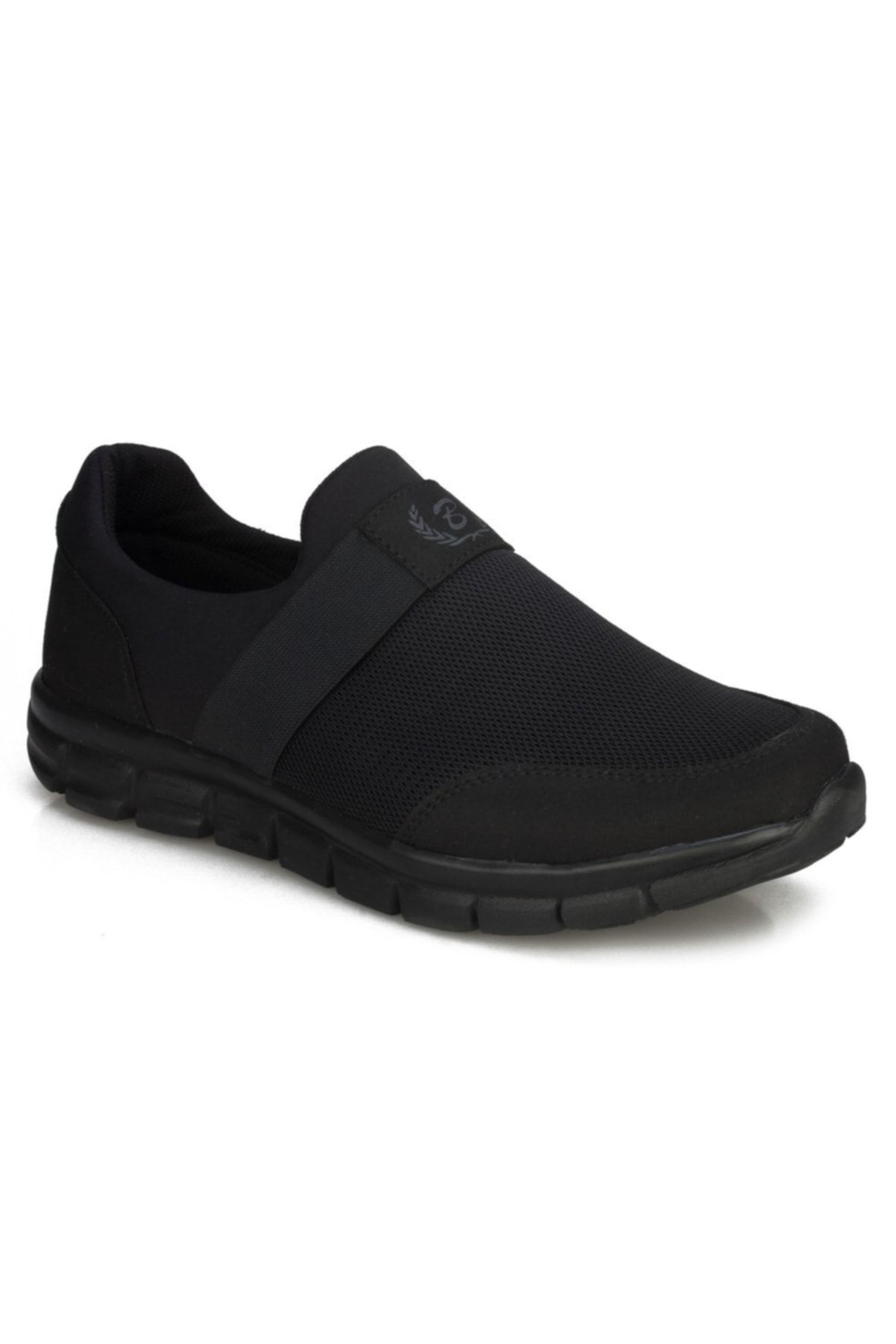 BlackSea Siyah - Unisex Hafif Yumuşak Taban Bağcıksız Günlük Yürüyüş Spor Ayakkabı