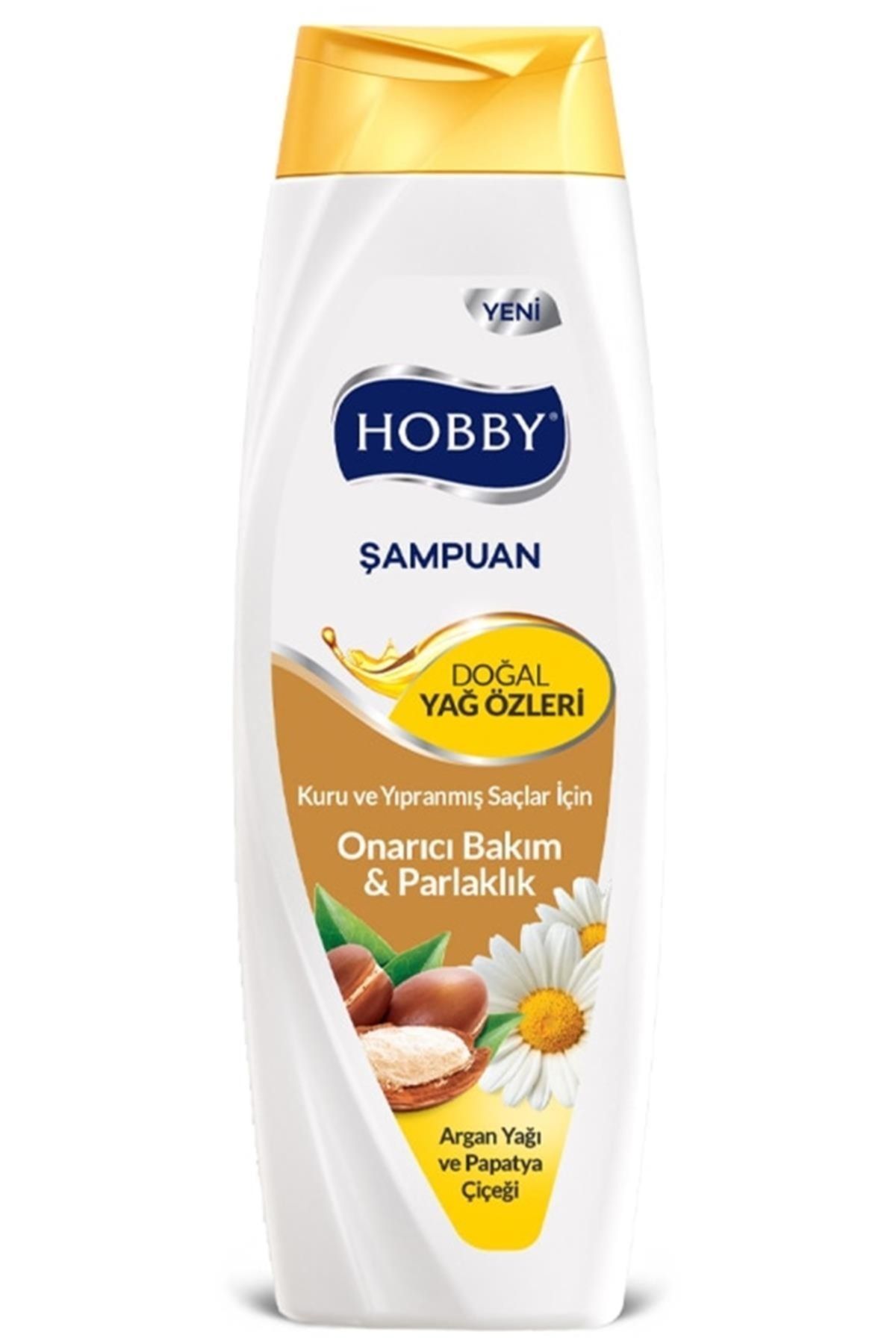 Hobby Doğal Yağ Özlü Argan Yağı Ve Papatya Çiçeği Şampuan 600 Ml