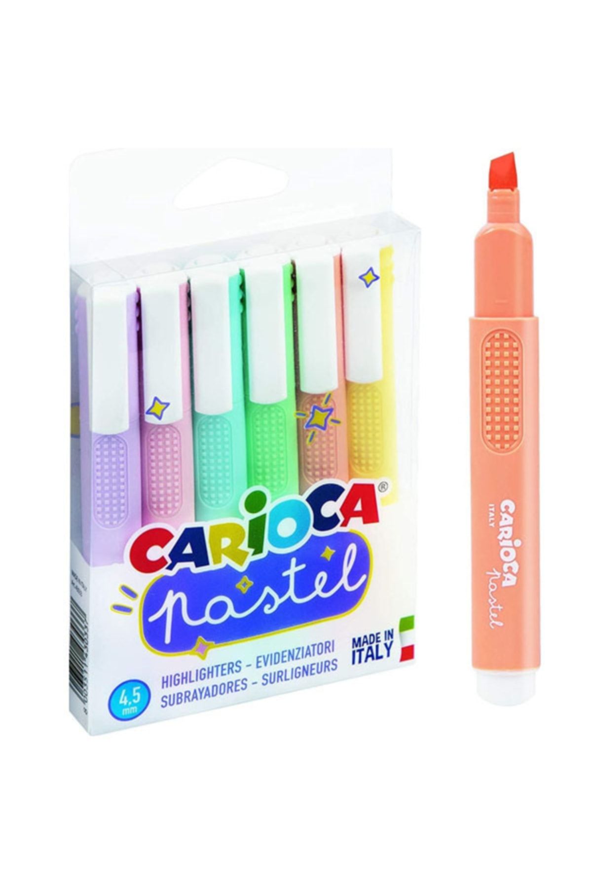 Carioca Fosforlu Pastel Işaretleme Kalemi 6'lı