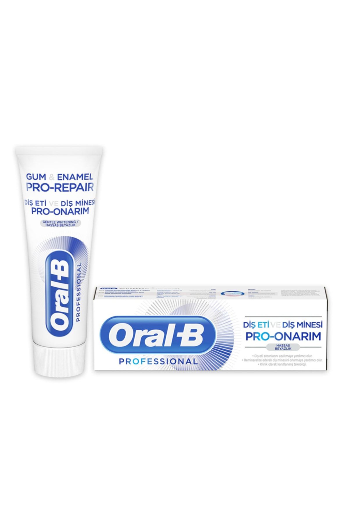 Oral-B 75 ml Diş Eti ve Diş Minesi Onarım Hassas Beyazlık Diş Macunu
