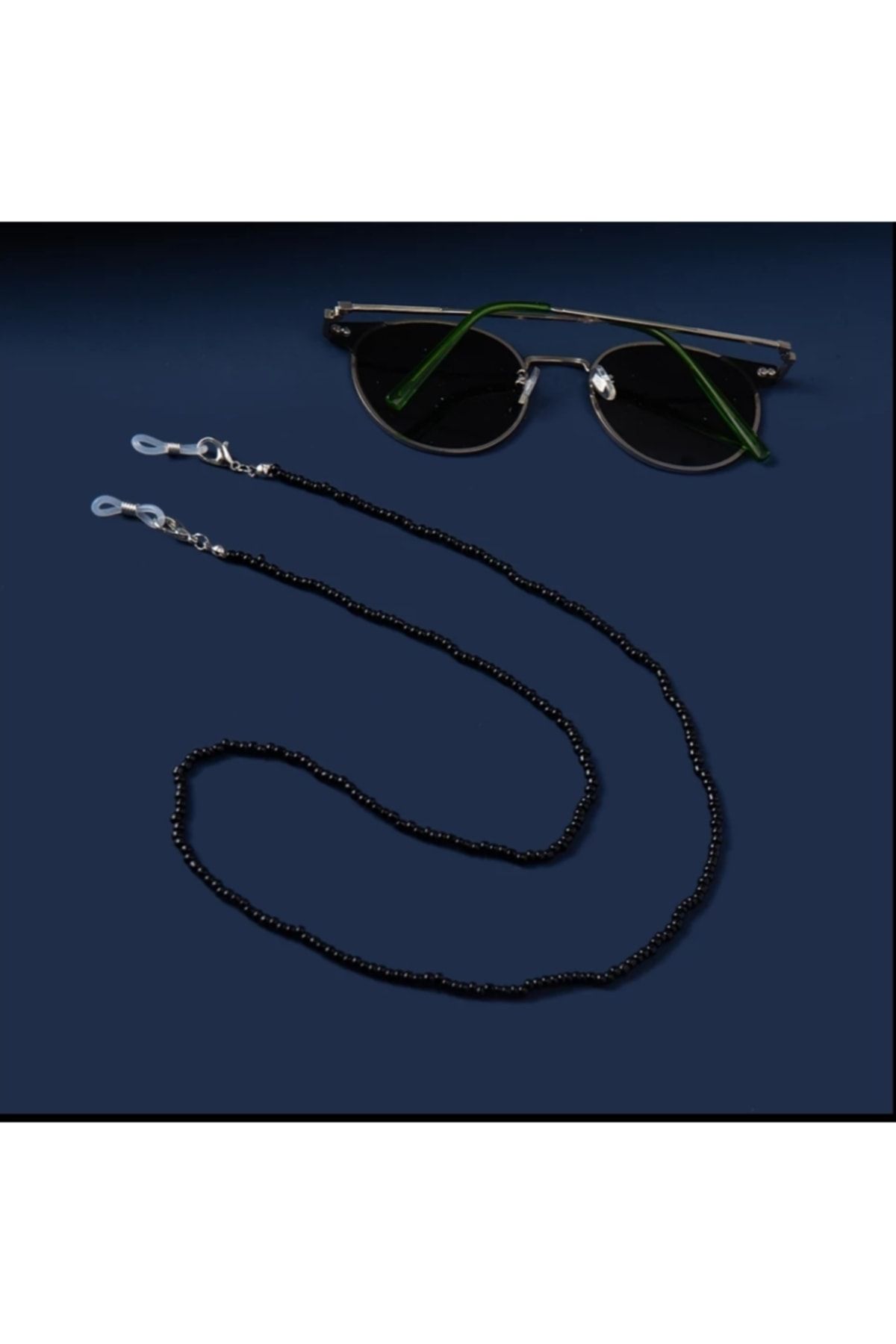 platin hediyelik Boncuklu Güneş Gözlüğü Zinciri Gözlük Ipi Askısı Aksesuarı