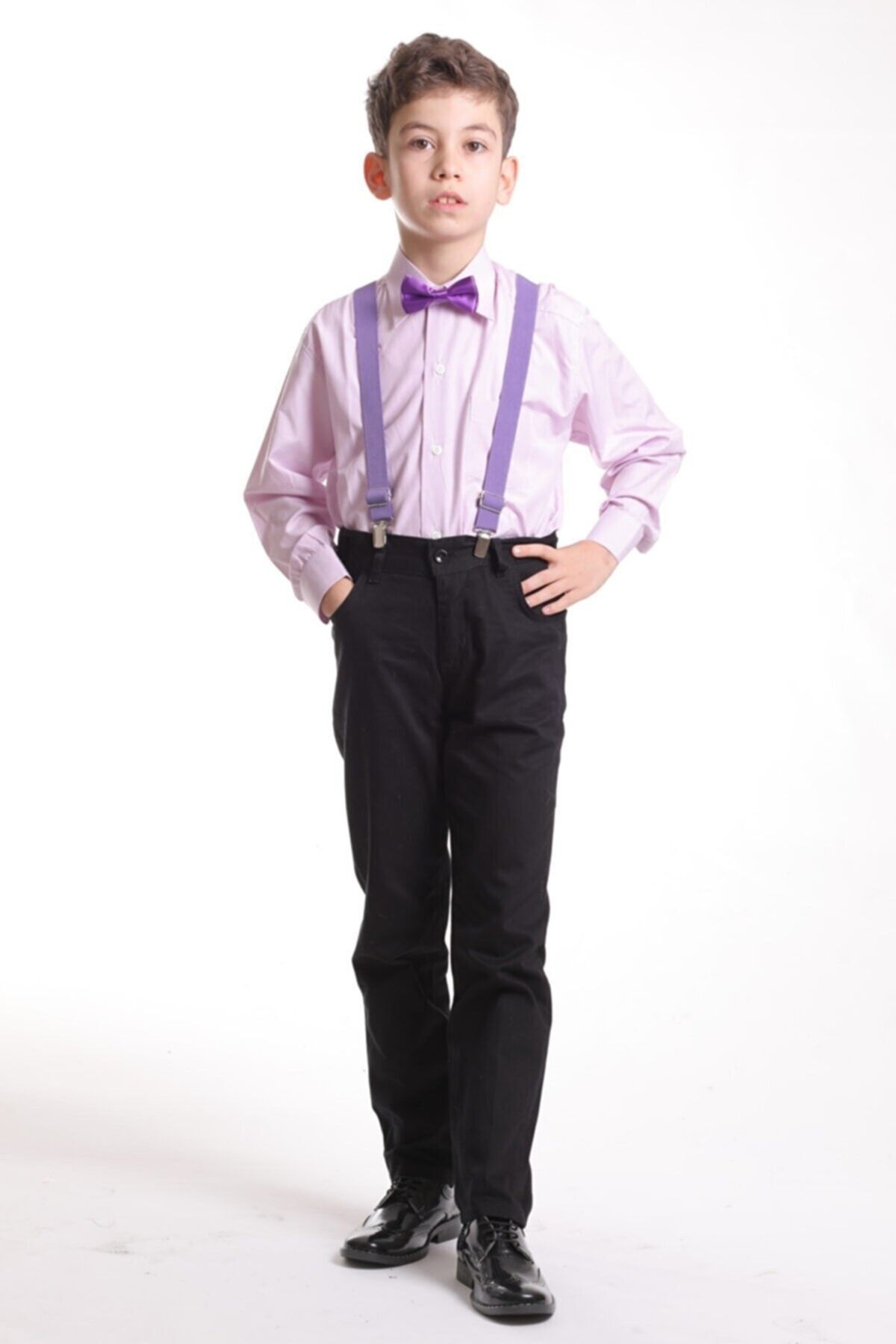 Nacar Erkek Çocuk Klasik Dakron Gömlek 23 Nisan Gösteri Kıyafeti