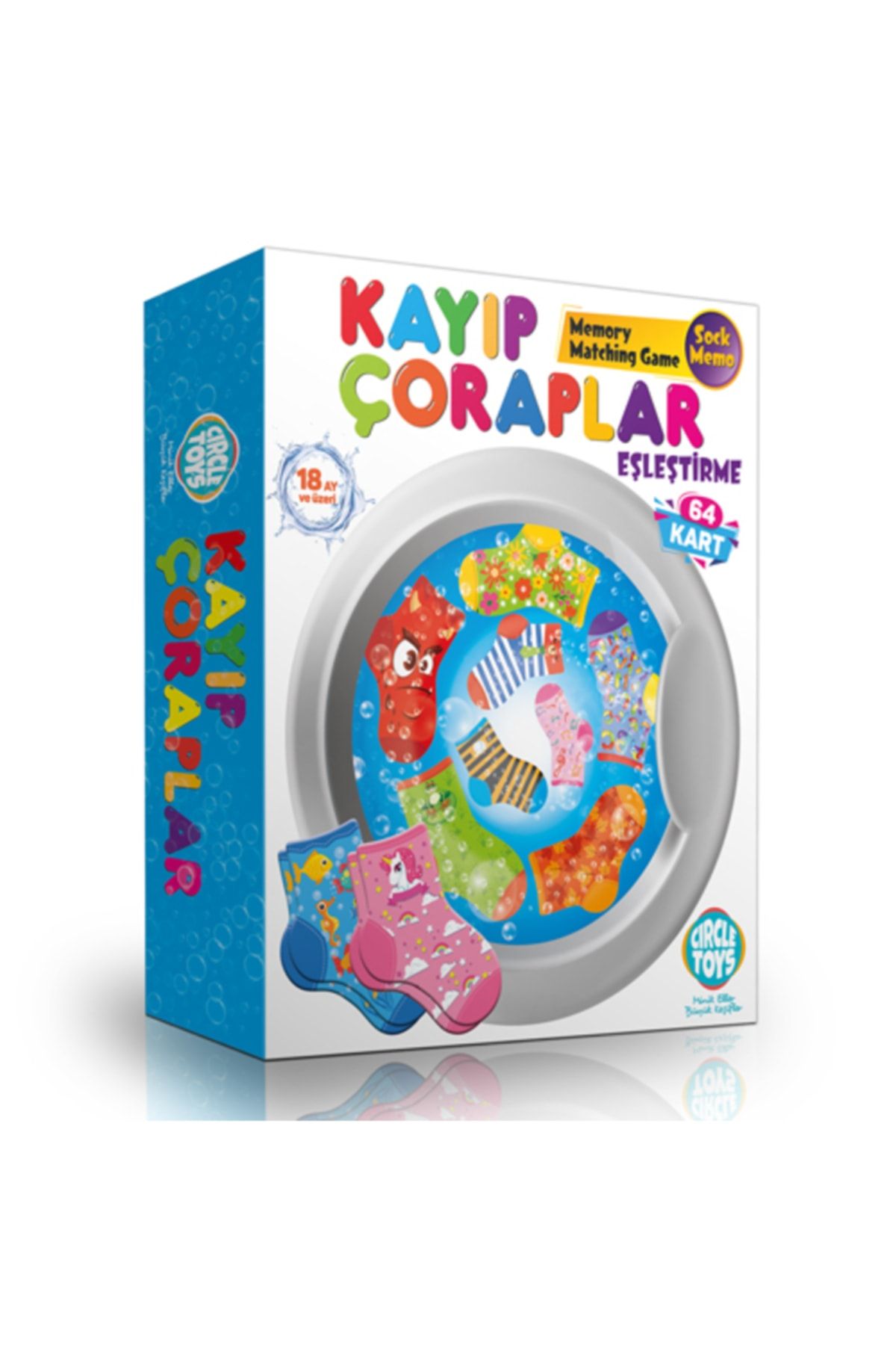 Circle Toys Özlem Ticaret Kayıp Çoraplar Eşleştirme Eğitici Kartları Görsel Beceri Dikkat Geliştirici Oyun - Toy