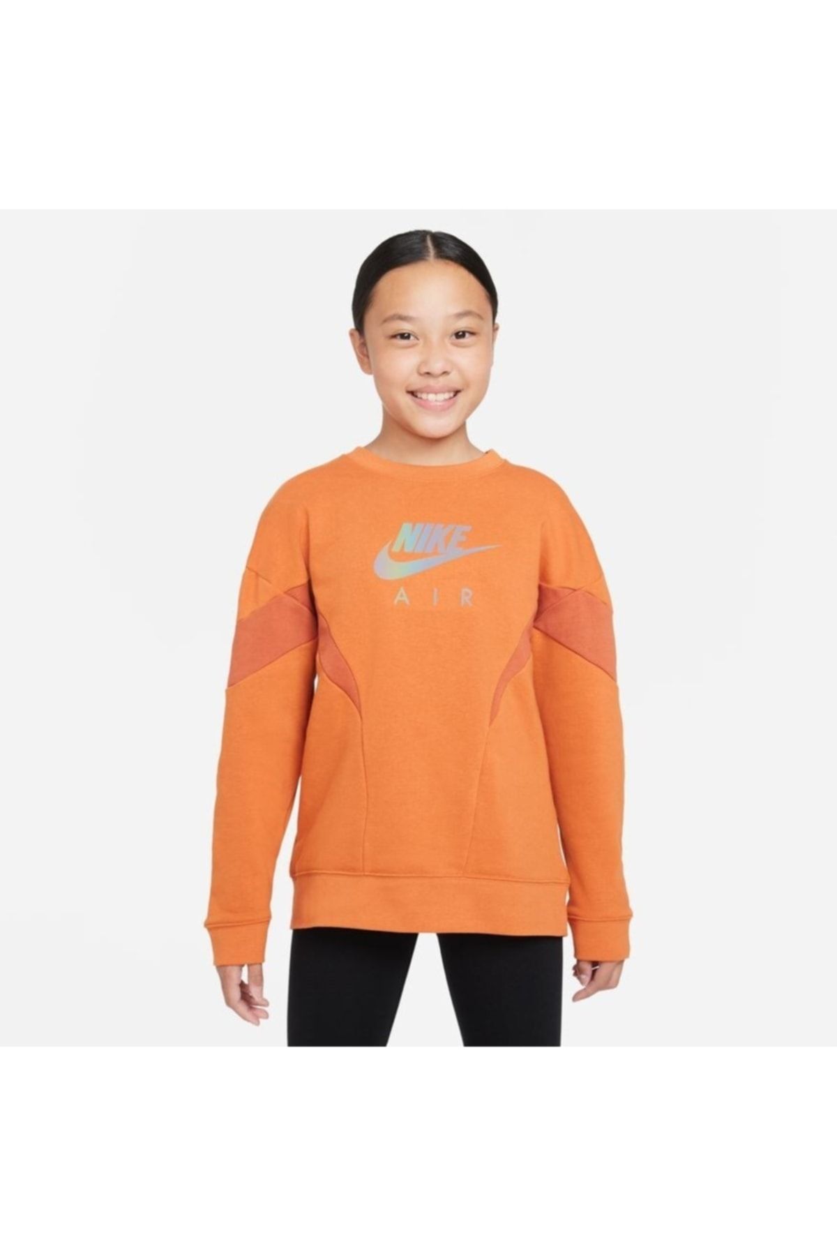 Nike Air Big Kids' (girls') French Terry Çocuk Sweatshirt