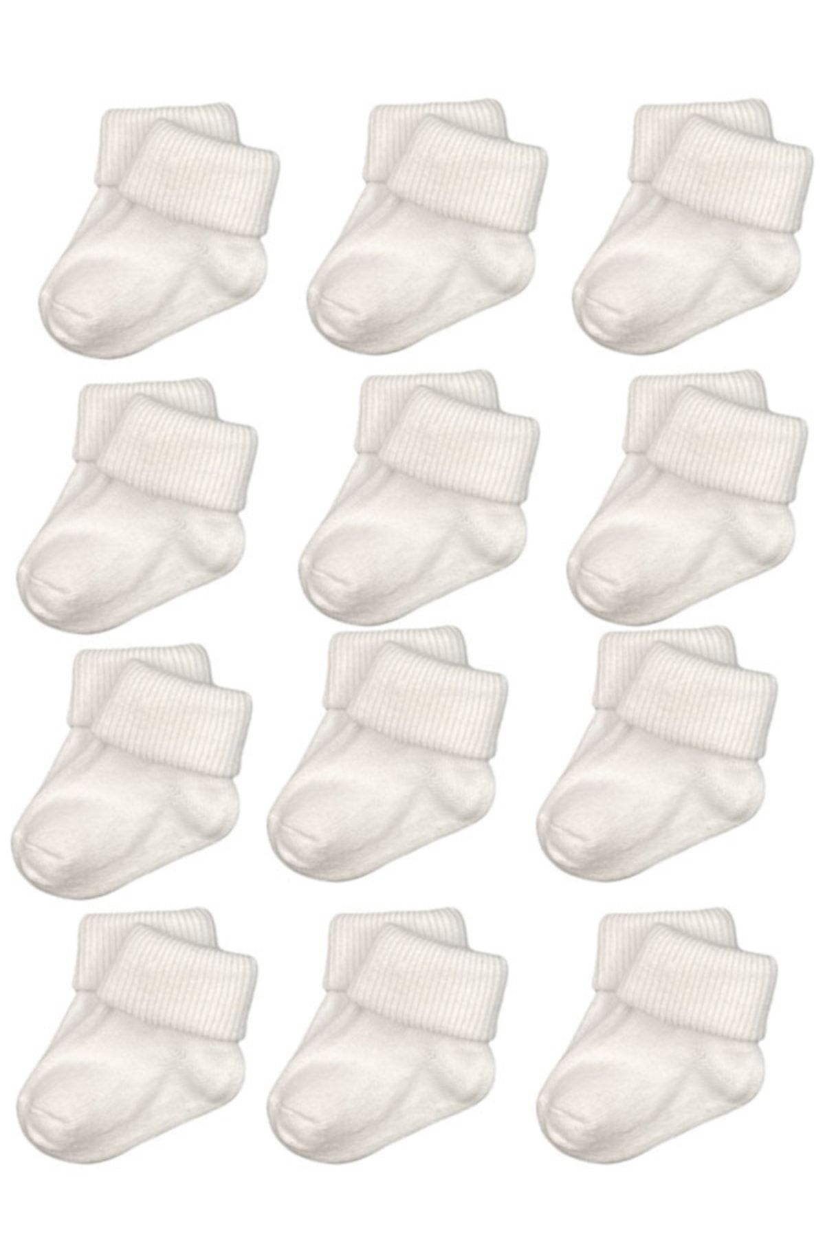 OLAY 12'li Beyaz Yenidoğan Soket Çorap