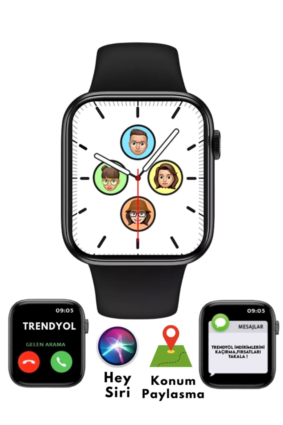 SeyuTech Watch Dt8 Pro Max Akıllı Saat Dt No.1 Nfc, Siri, Bluetooth Arama, Ios Ve Android Uyumlu Akıllı Saat