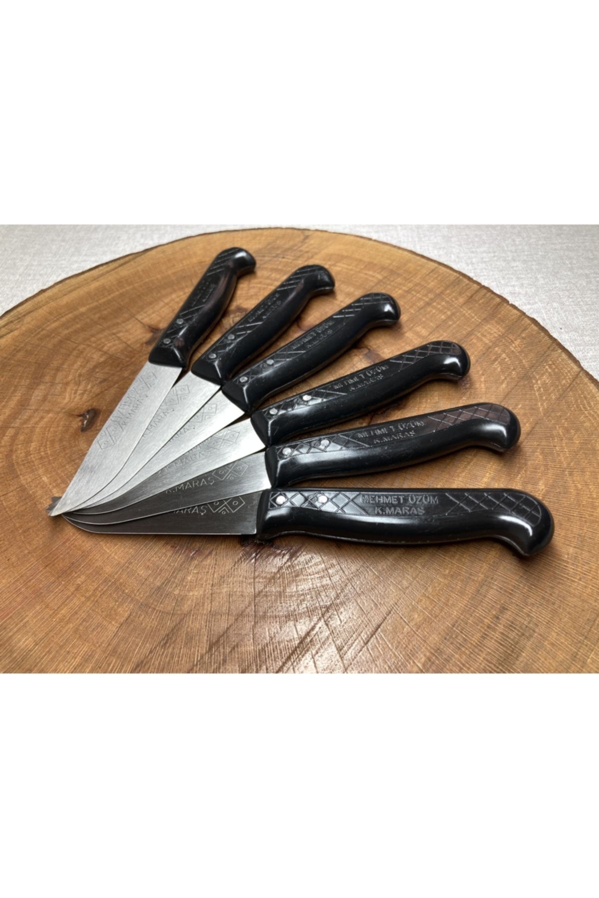 Üzüm Bıçakçılık Meşhur Maraş (6'LI SET) Üzüm Meyve Bıçağı Siyah