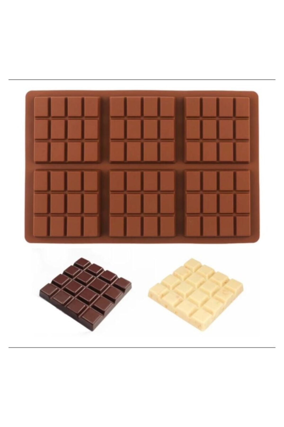 Siliko World Çikolata Kalıbı Büyük Tablet Silikon