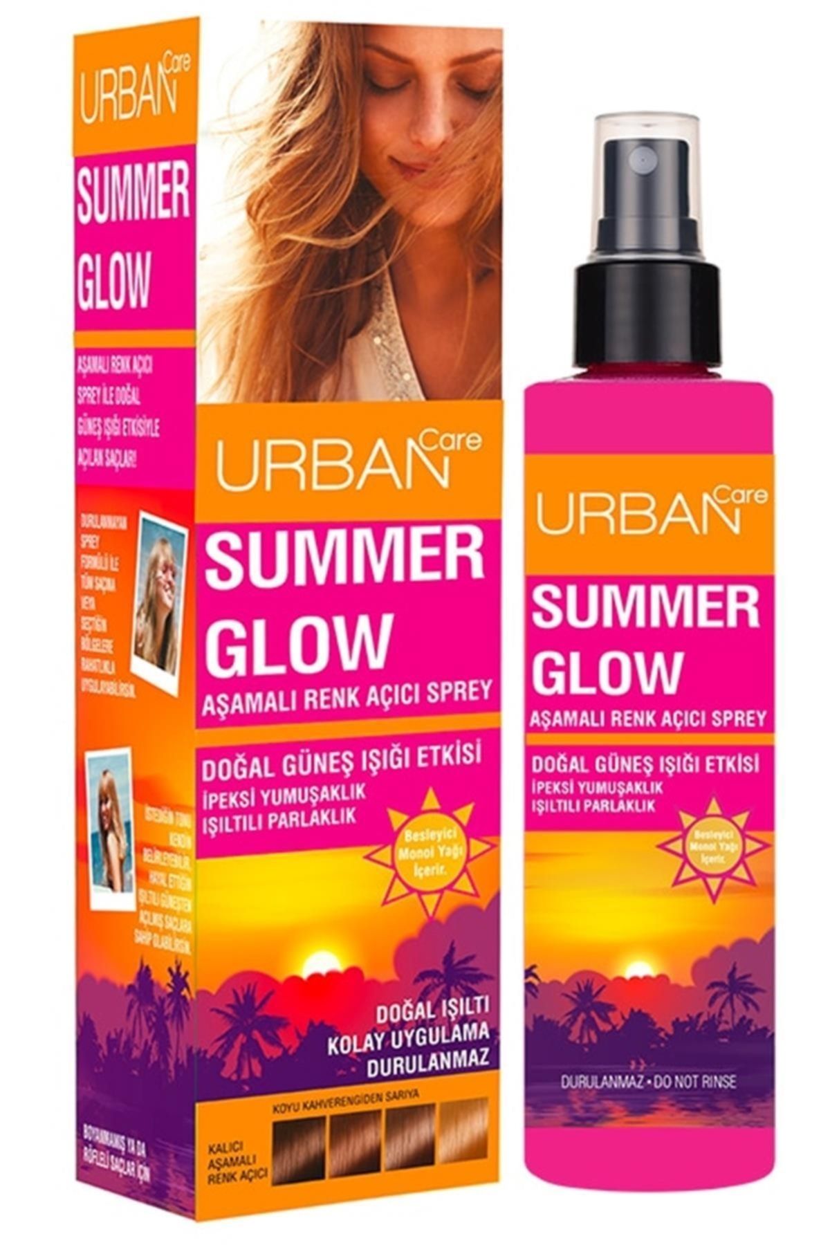 Urban Care Marka: Summer Glow Aşamalı Renk Açıcı Sprey 150 Ml Kategori: Saç Boyası