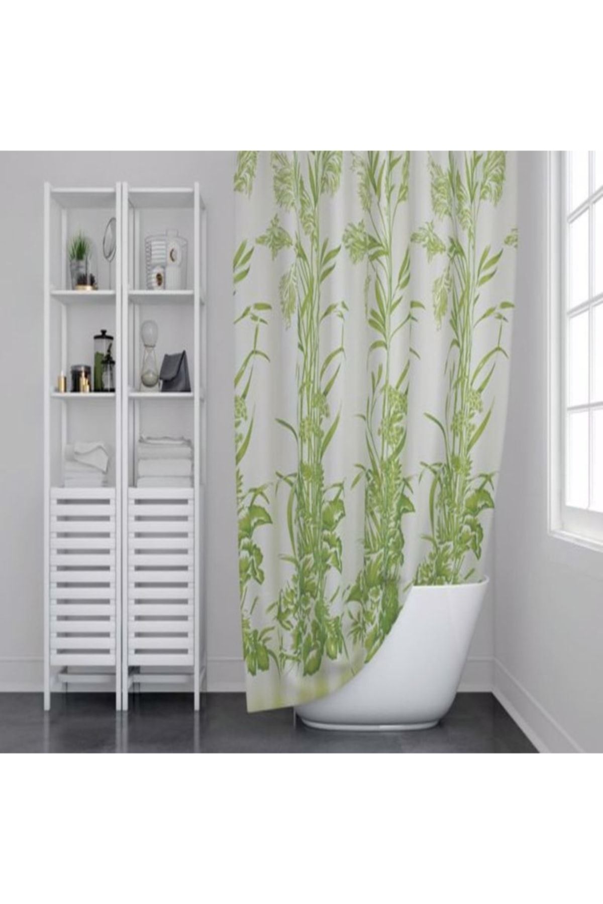 Evdy Günce Banyo Duş Perdesi Çift Kanat 2x100x200cm