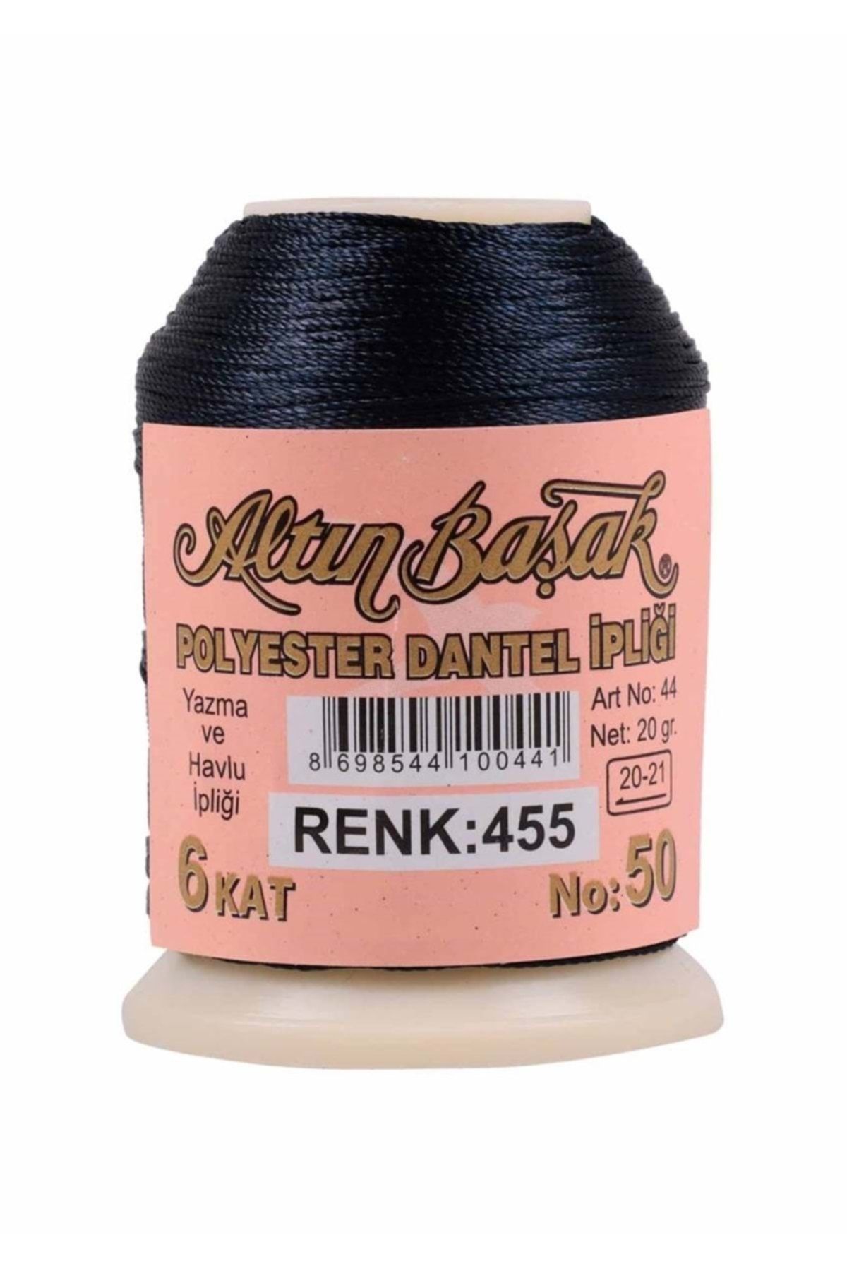 Altınbaşak Polyester Oya Ve Dantel Ipliği 20 Gr No:50 6 Kat - 455