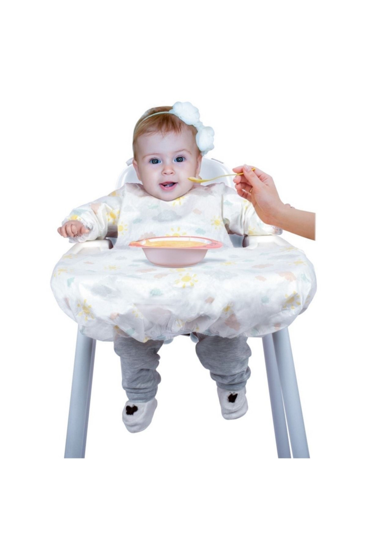 Sevi Bebe 5'li Kullan At Kollu Mama Sandalyesi Önlüğü 264