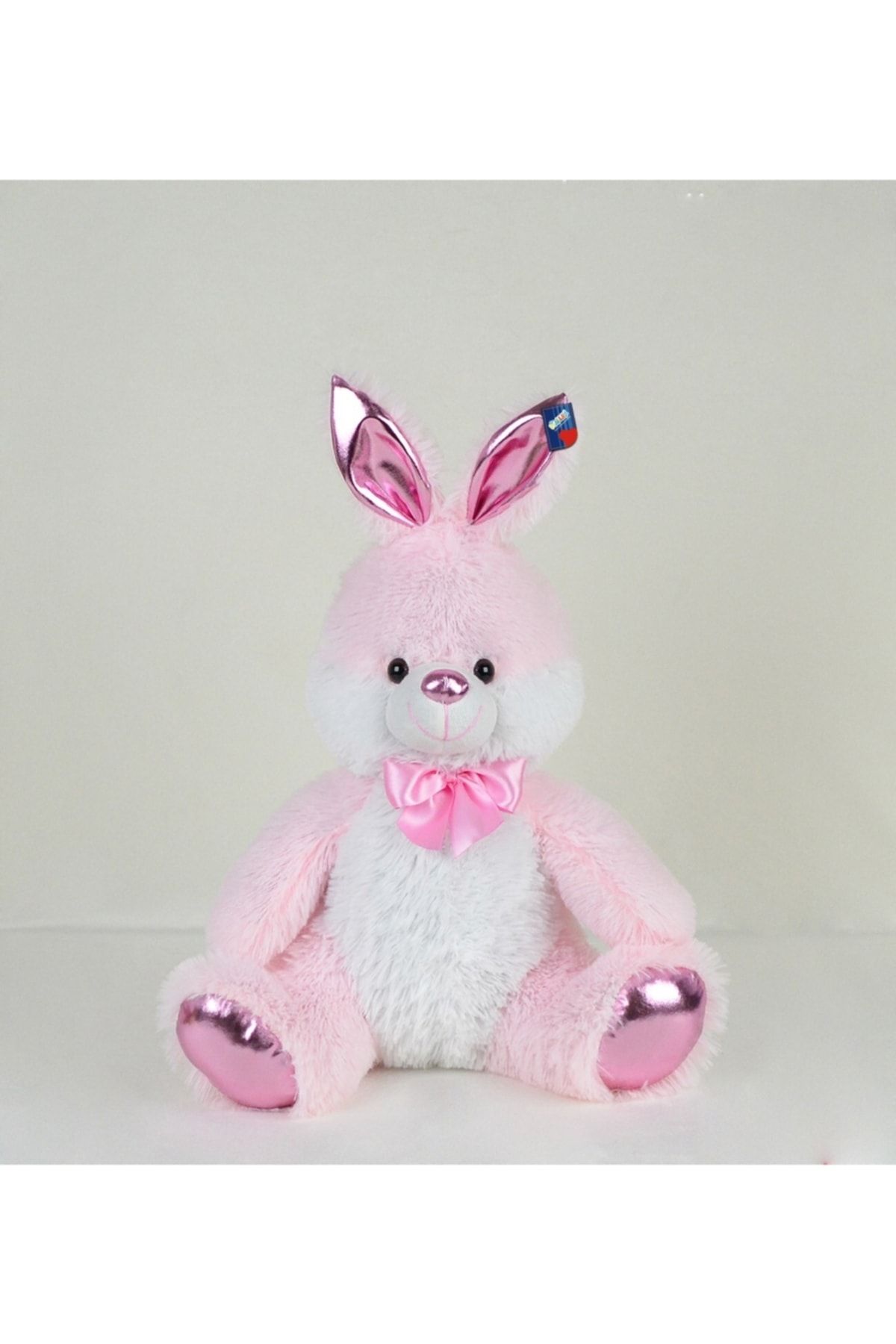 Halley Oyuncak 55 cm Parlak Kumaş Sevimli Pembe Tavşan