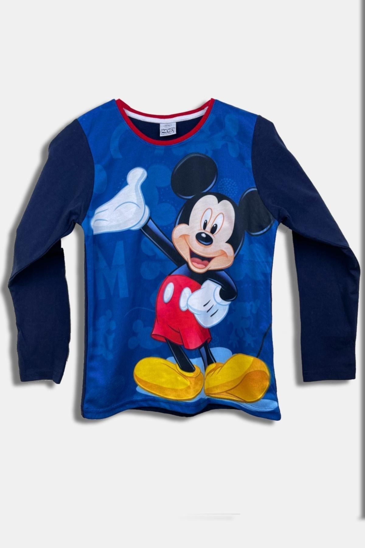 Mickey Mouse Erkek Çocuk Lisanslı Mavi Sweatshirt