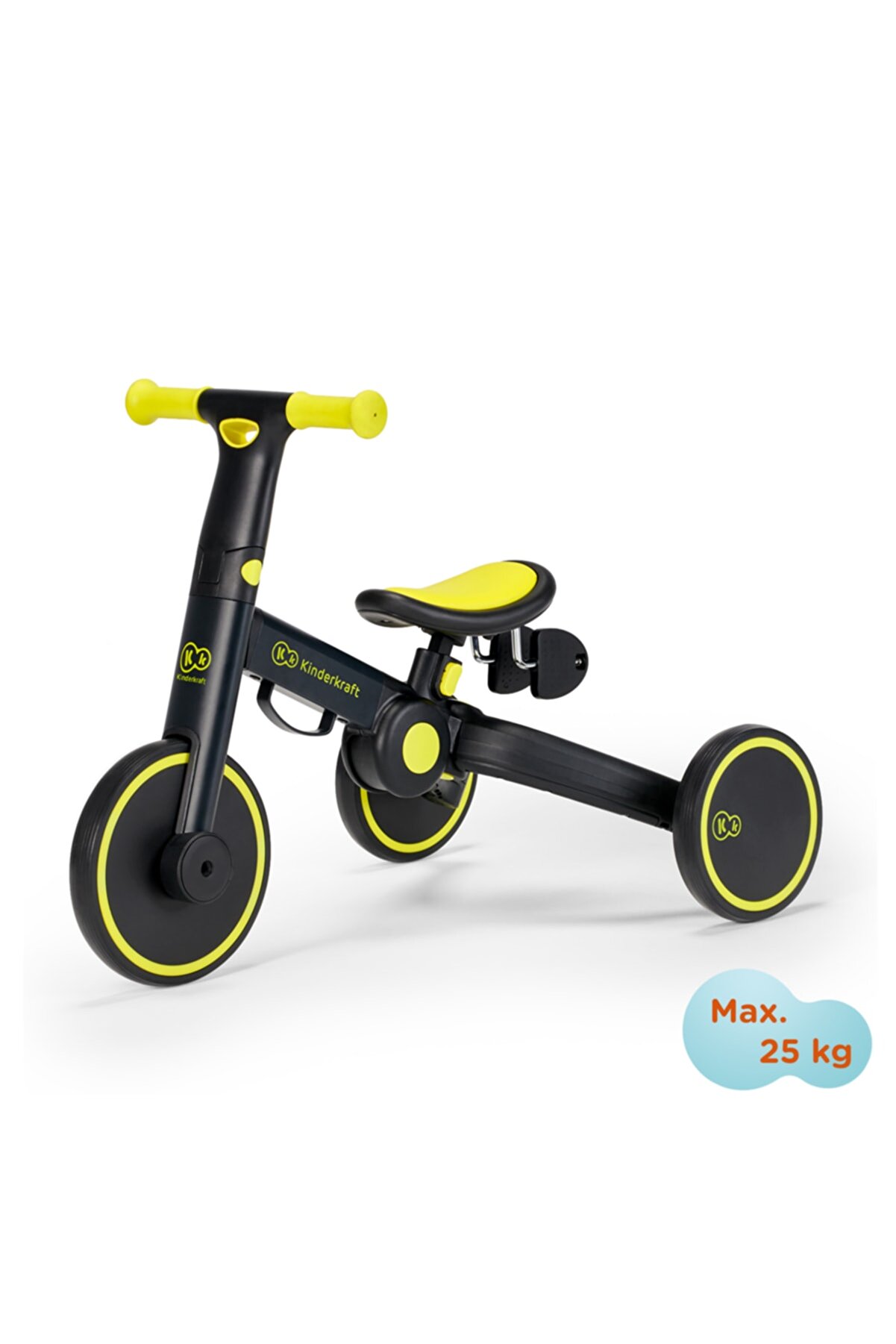 Kinderkraft 4trıke Üç Tekerlekli Bisiklet Black Volt