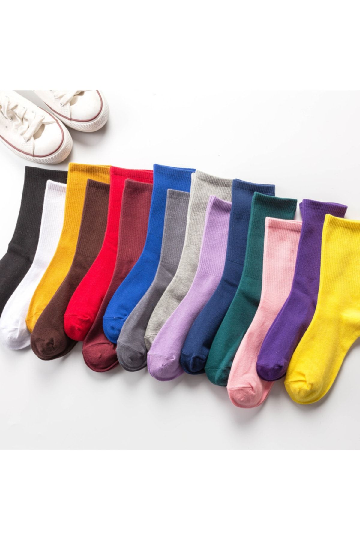 Değer tekstil Unisex Kolej Çorap 10 Çift