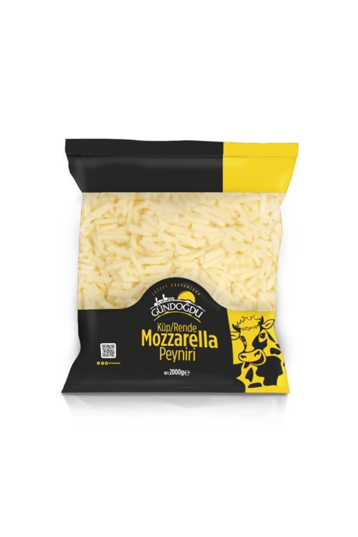 Gündoğdu Mozzarella Peyniri Küp/şerit 2000gr Ekonomik Paket