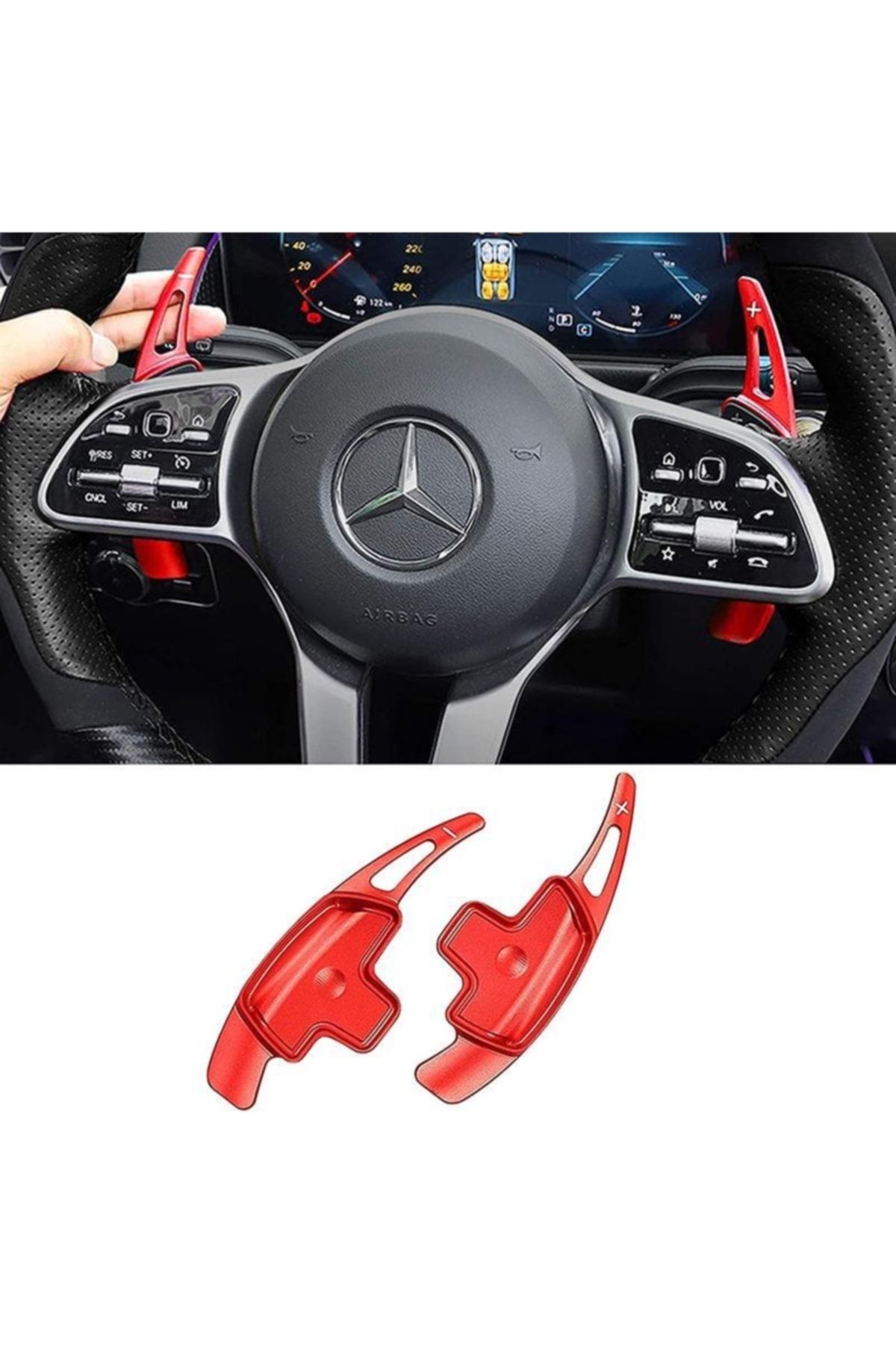 Mercedes C Class F1 Kulakcık Kırmızı Peaddle Shift 2015 +