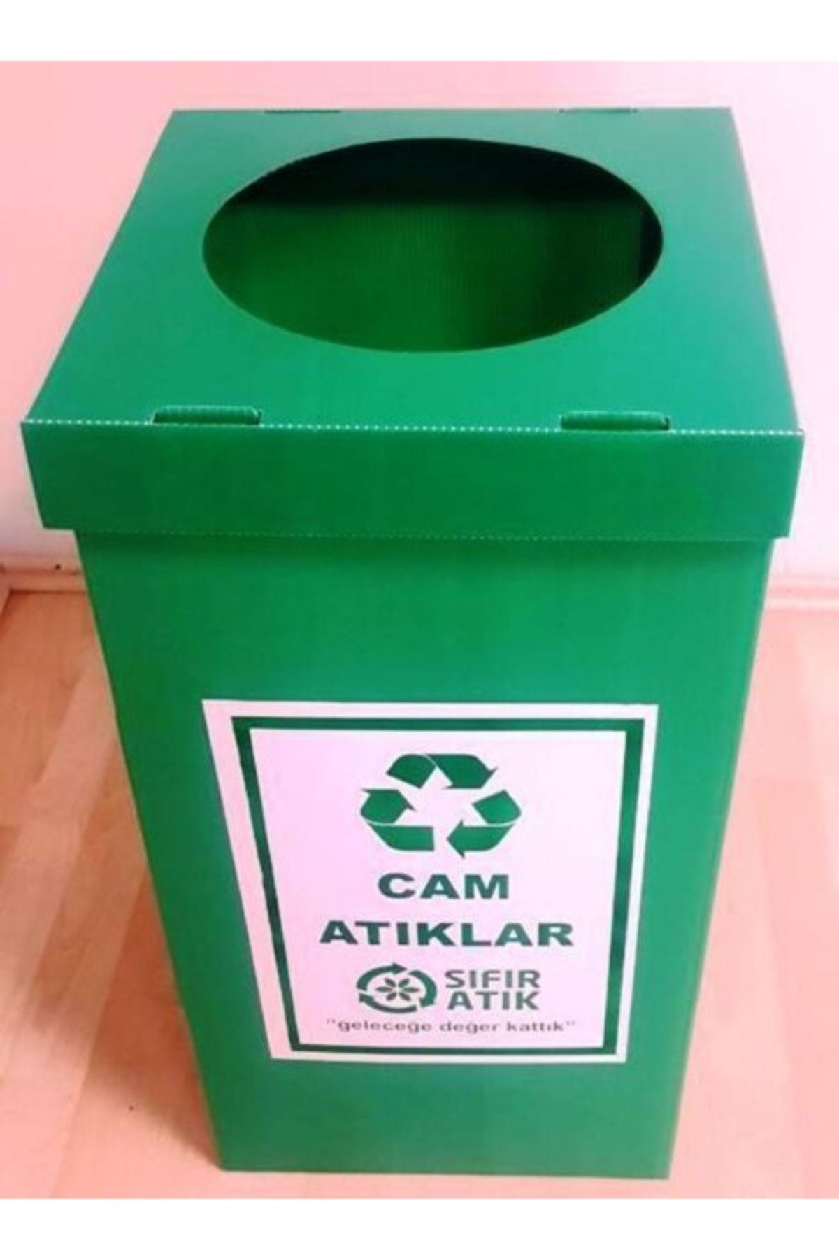 Gediz Sıfır Atık Kutusu Yeşil Cam Atıklar
