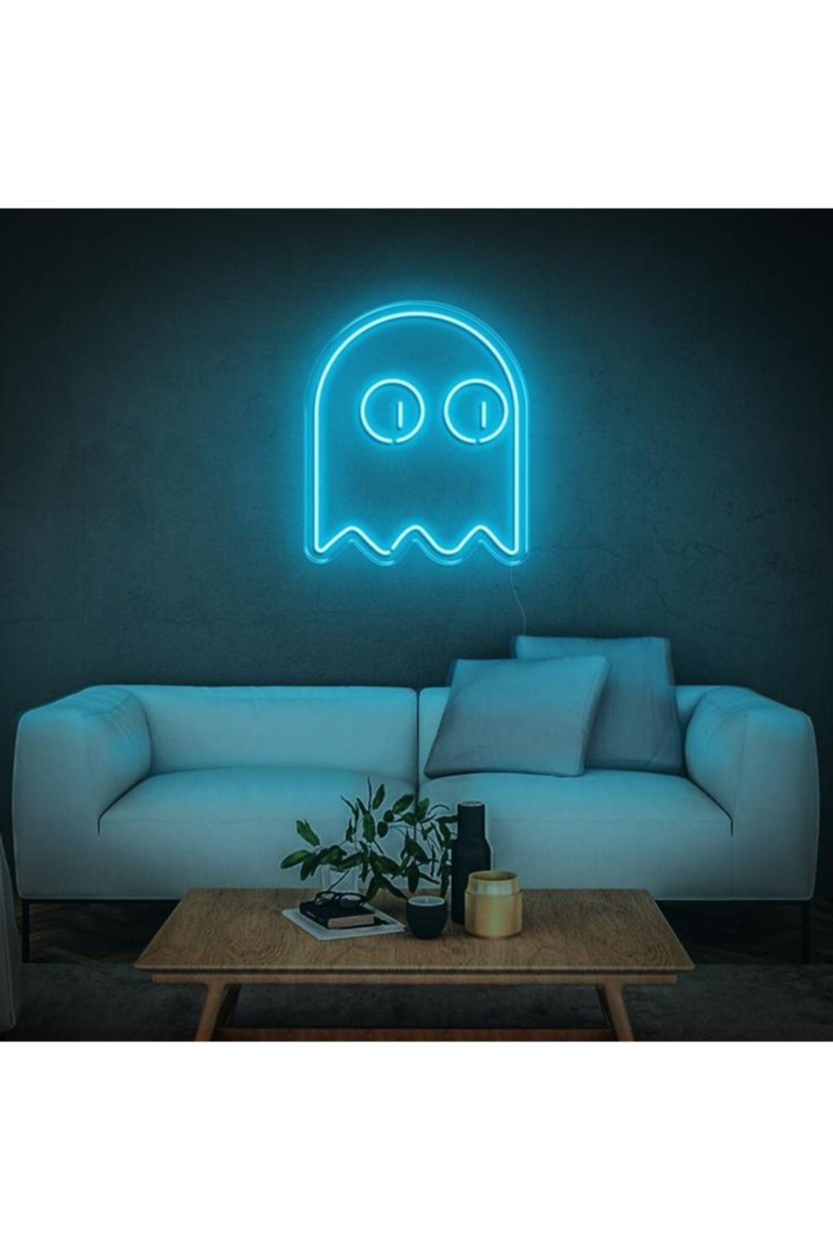 HYL Neon Led Işıklı Gamer Ghost