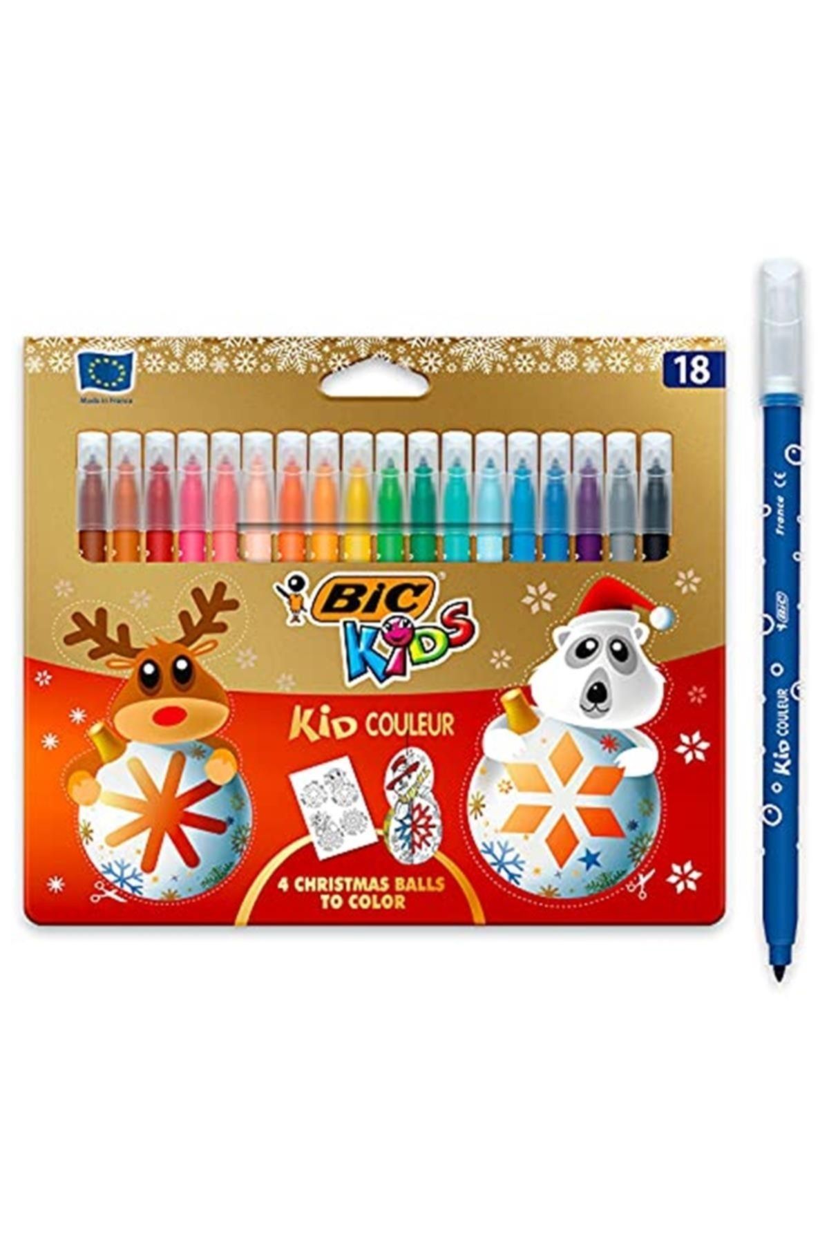 bic kids Marka: Kid Couleur Keçeli Kalem 18 Renk Yılbaşı Özel Serisi