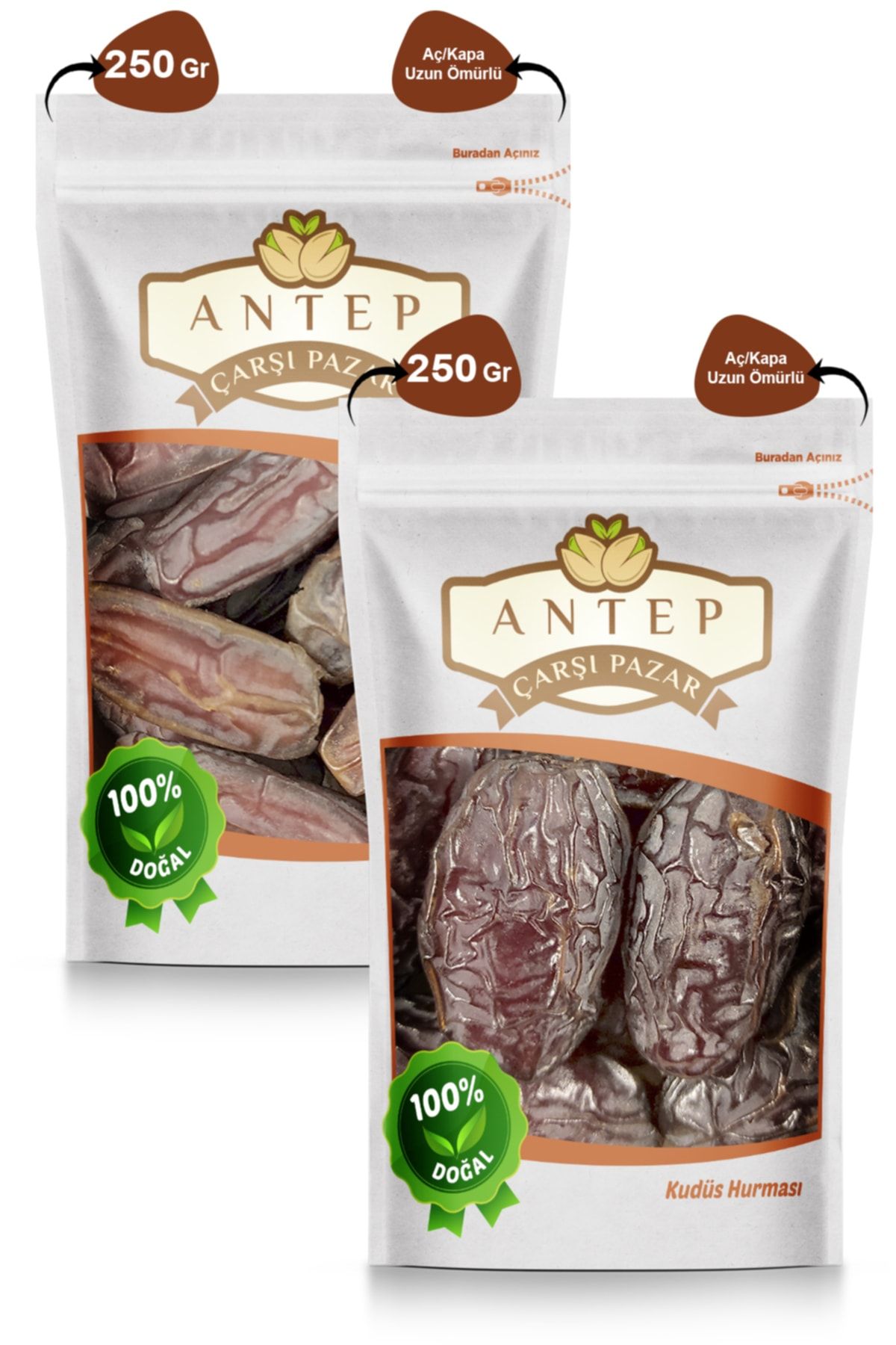 Antep Çarşı Pazar Kudüs Hurması 250 Gr. | Medine Hurması 250 Gr.