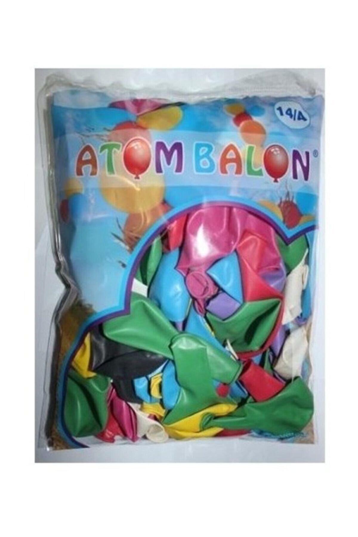 Atom Balon 14/a Desensiz Renkli Balon 100'lü