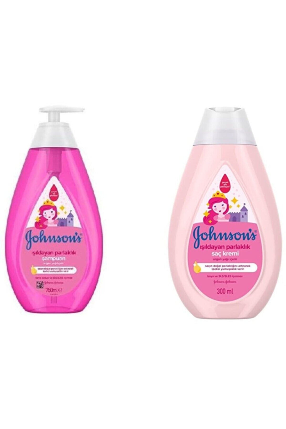 Johnson's Baby Işıldayan Parlaklık Şampuan 750+ Baby Işıldayan Parlaklık Saç Kremi 300 ml