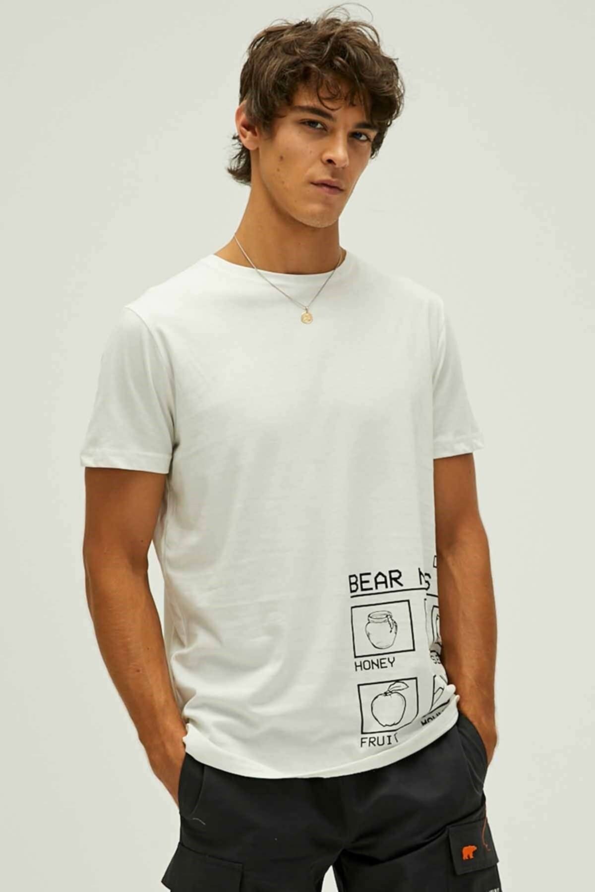 Bad Bear Bear Needs T-shirt Erkek Tişört 22.01.07.016off-white