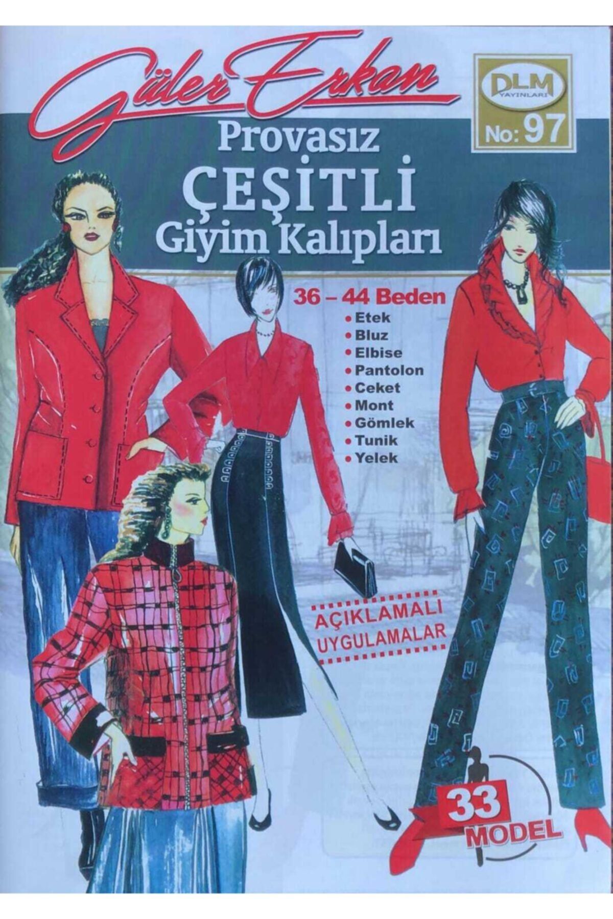 Dilem Yayınları Güler Erkan Provasız Çeşitli Giyim Kalıpları No: 97