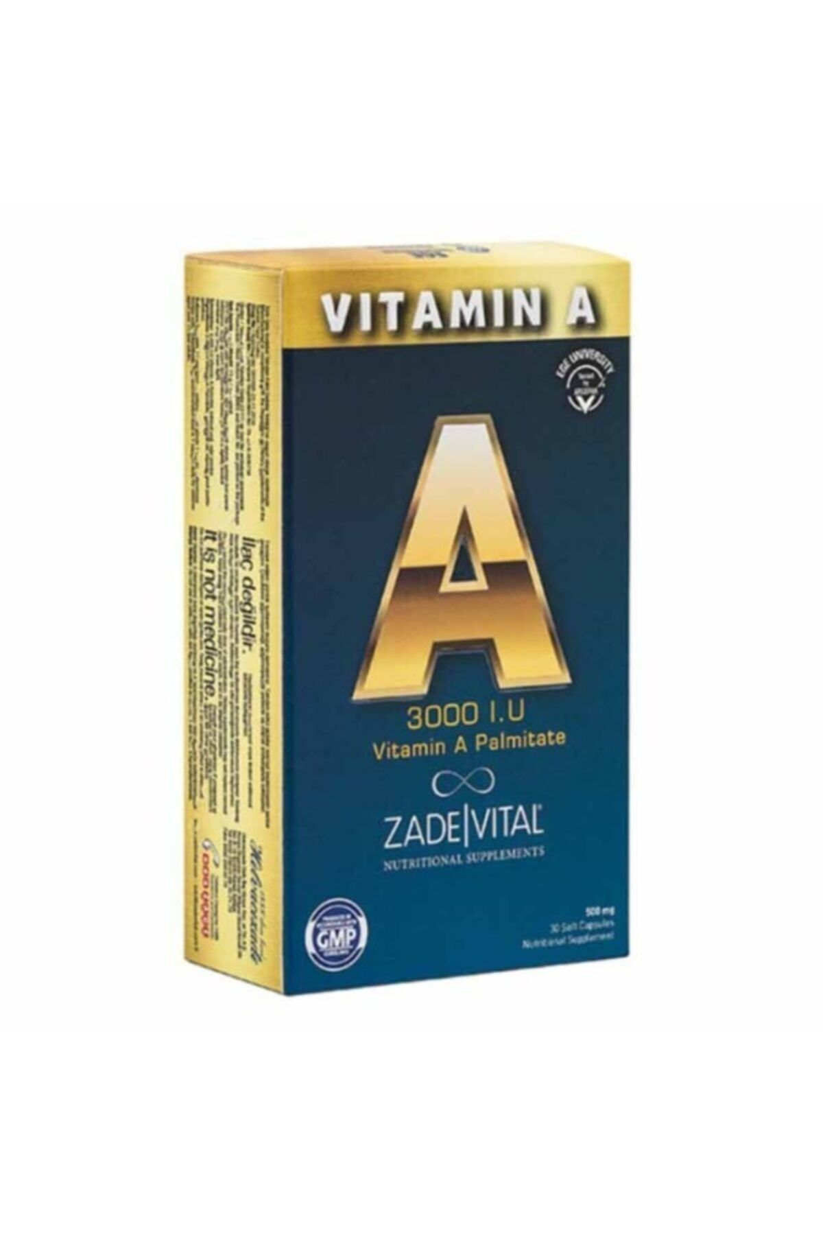 Zade Vital 500 mg 30 Kapsül A Vitamini