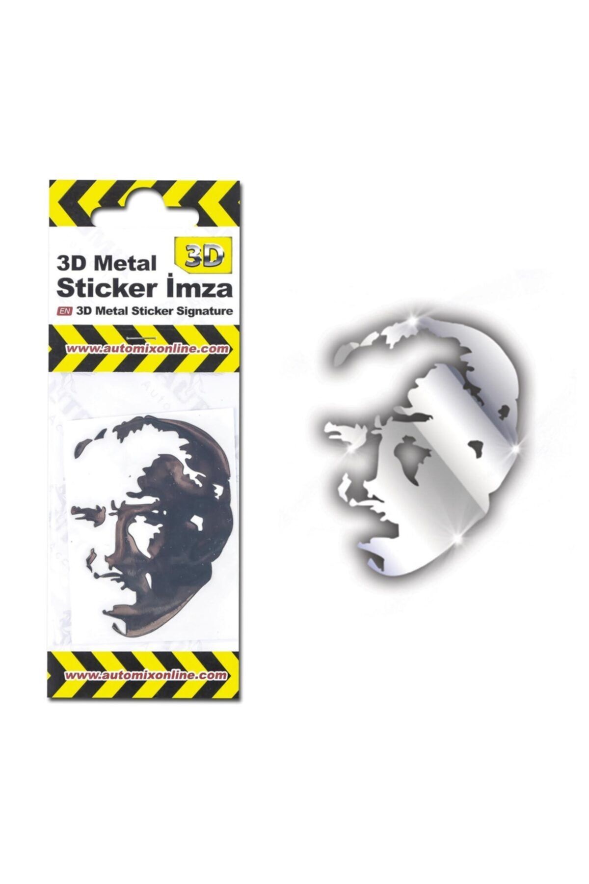 Automix 3D Metal Sticker Siluet