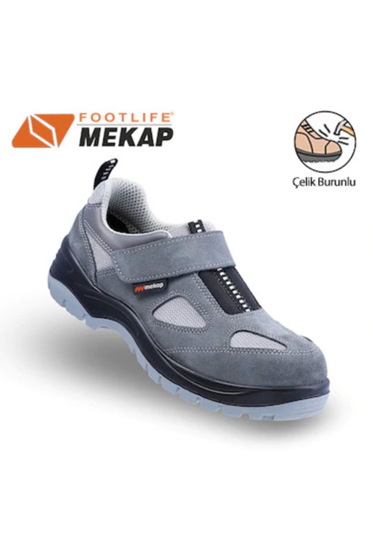 Mekap Jupiter 157-01 Yazlık Süet Çelik Burunlu Iş Ayakkabısı (41 Numara)