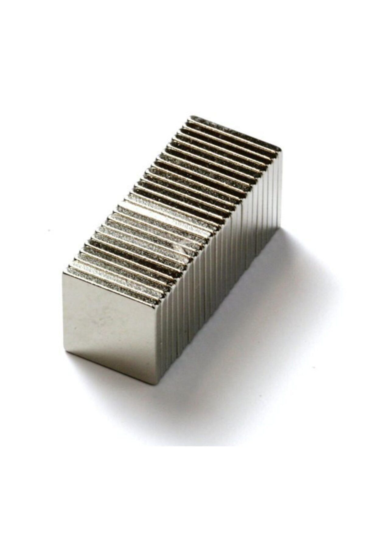 Dünya Magnet 20 Adet 10x10x1 Süper Güçlü Kare Neodyum Mıknatıs Magnet (20'li Paket)